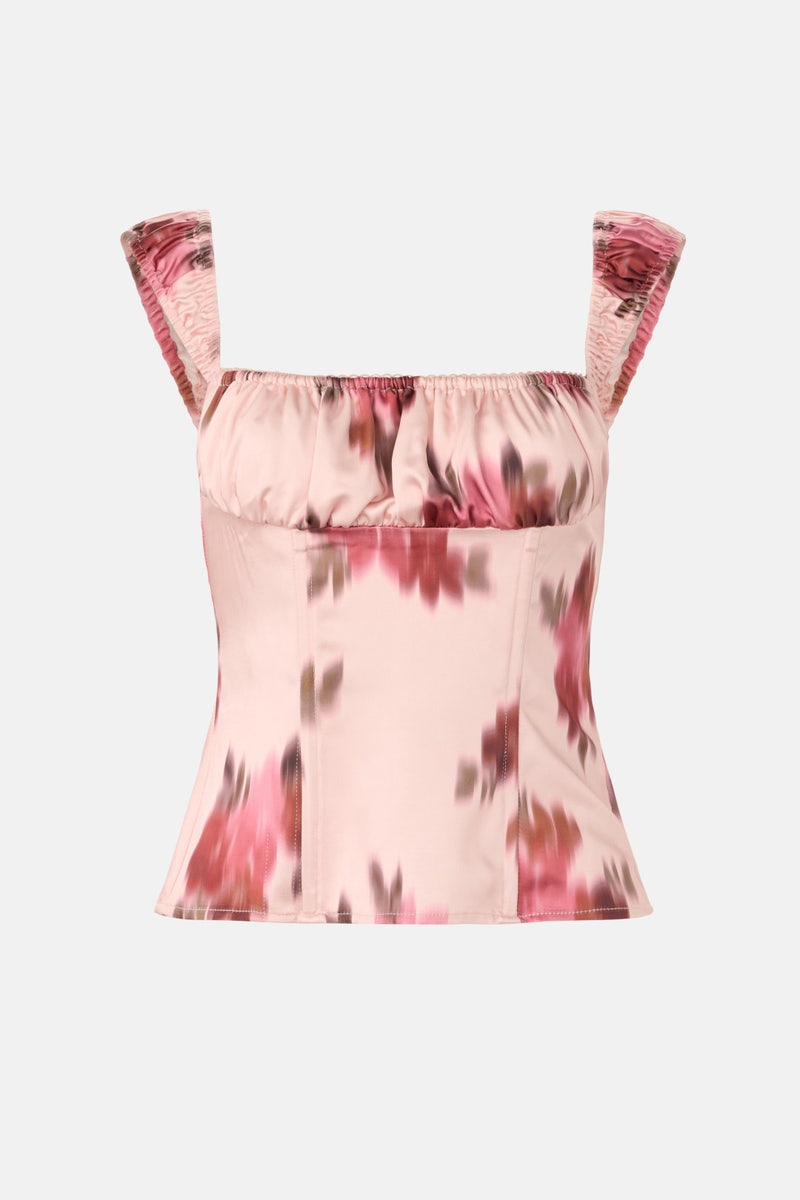 Wide Strap Ruched Cup Corset by WEWOREWHAT - Photo 4