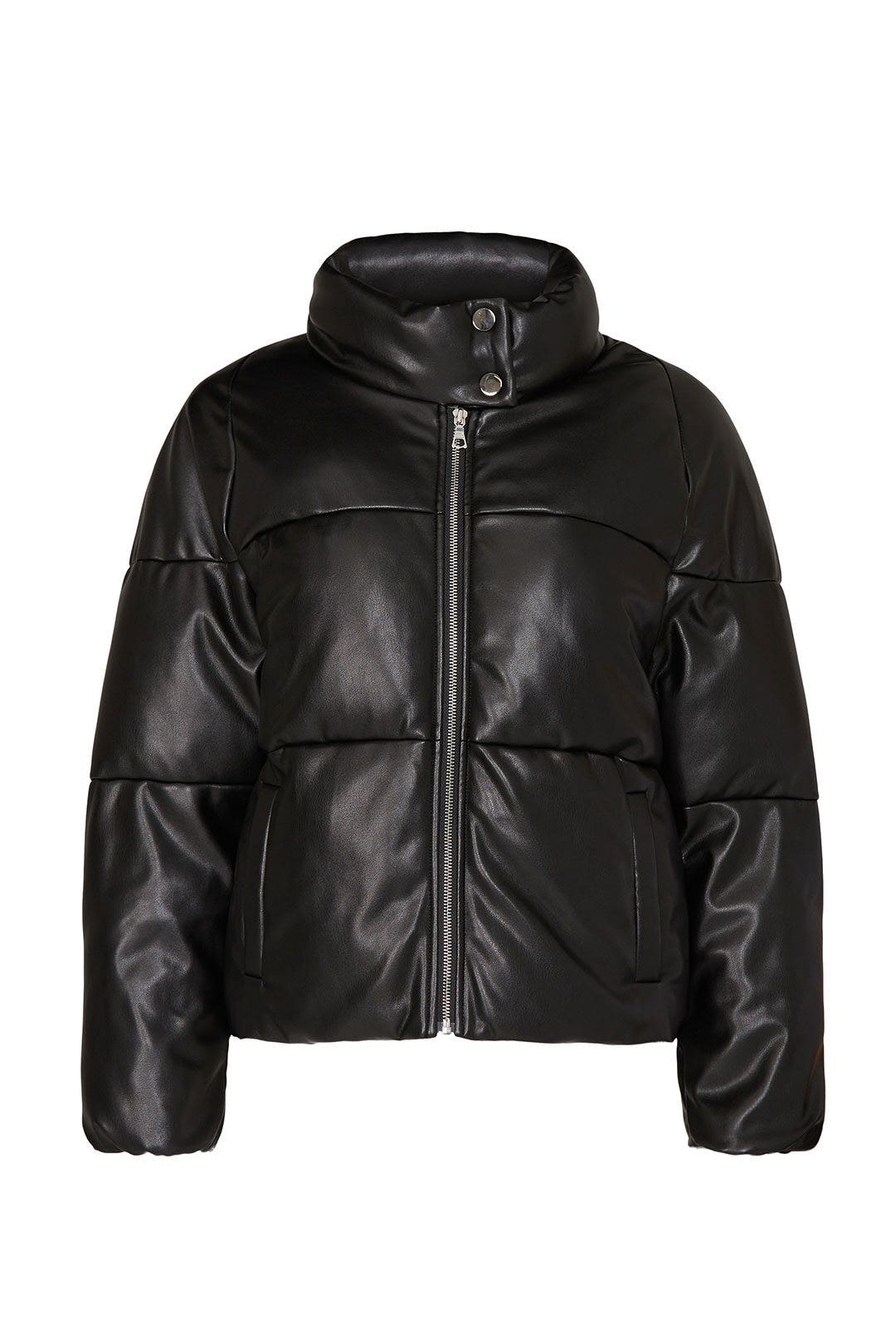 Faux Leather Puffer by Milly 4