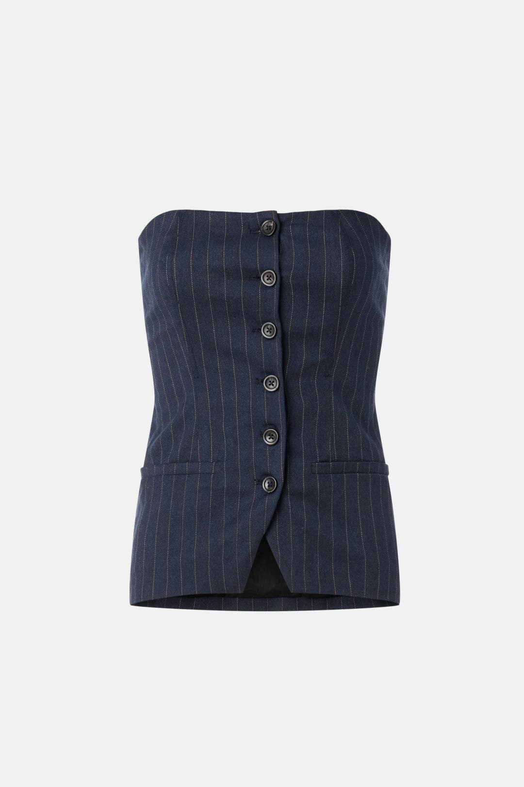 Navy Pinstripe Bustier by DL1961 | Rent the Runway