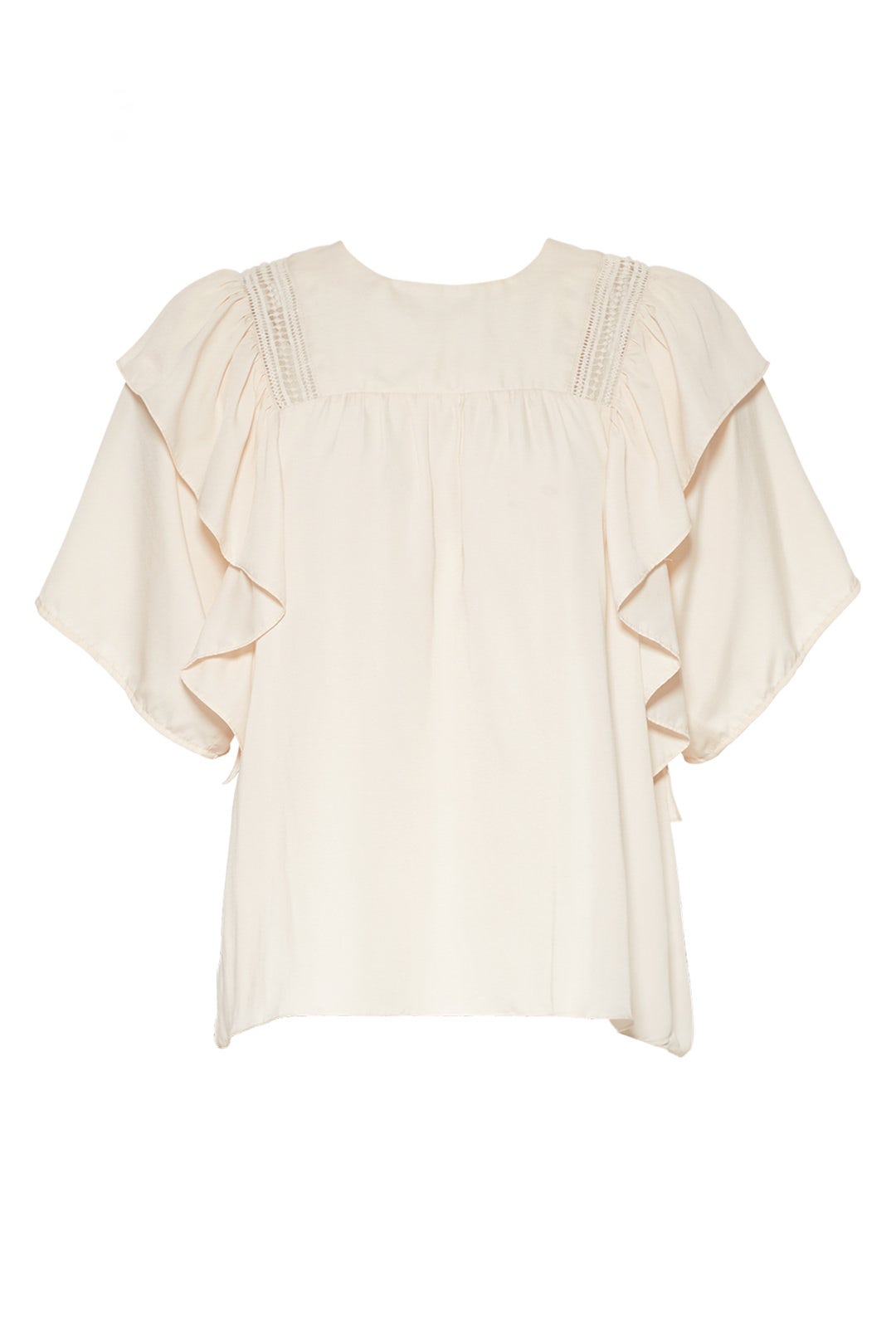 Cream Meryl Top by dRA