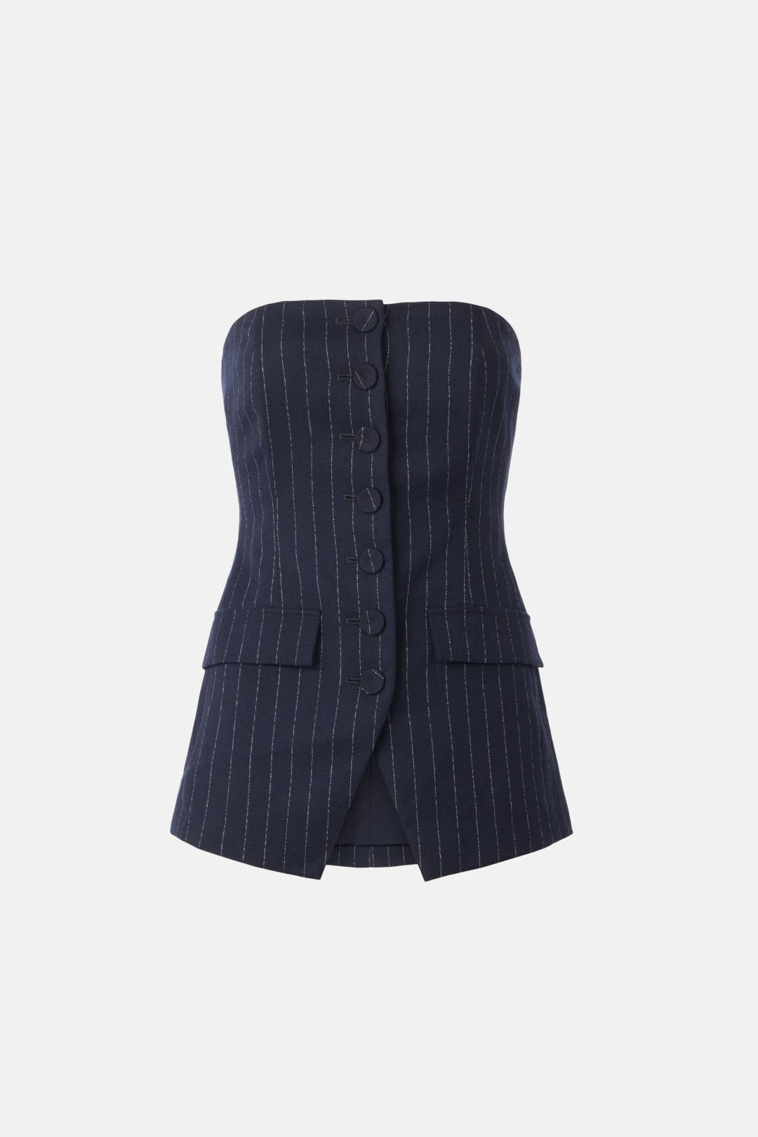 Navy Pinstripe Bustier by DL1961 | Rent the Runway