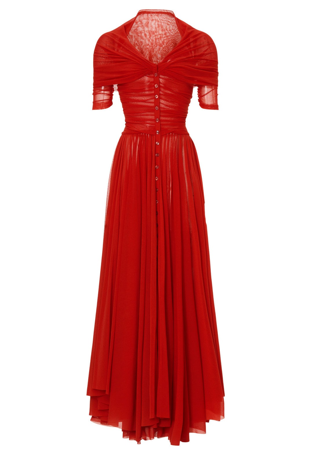 Red Tulle Gown by Philosophy di Lorenzo Serafini 4