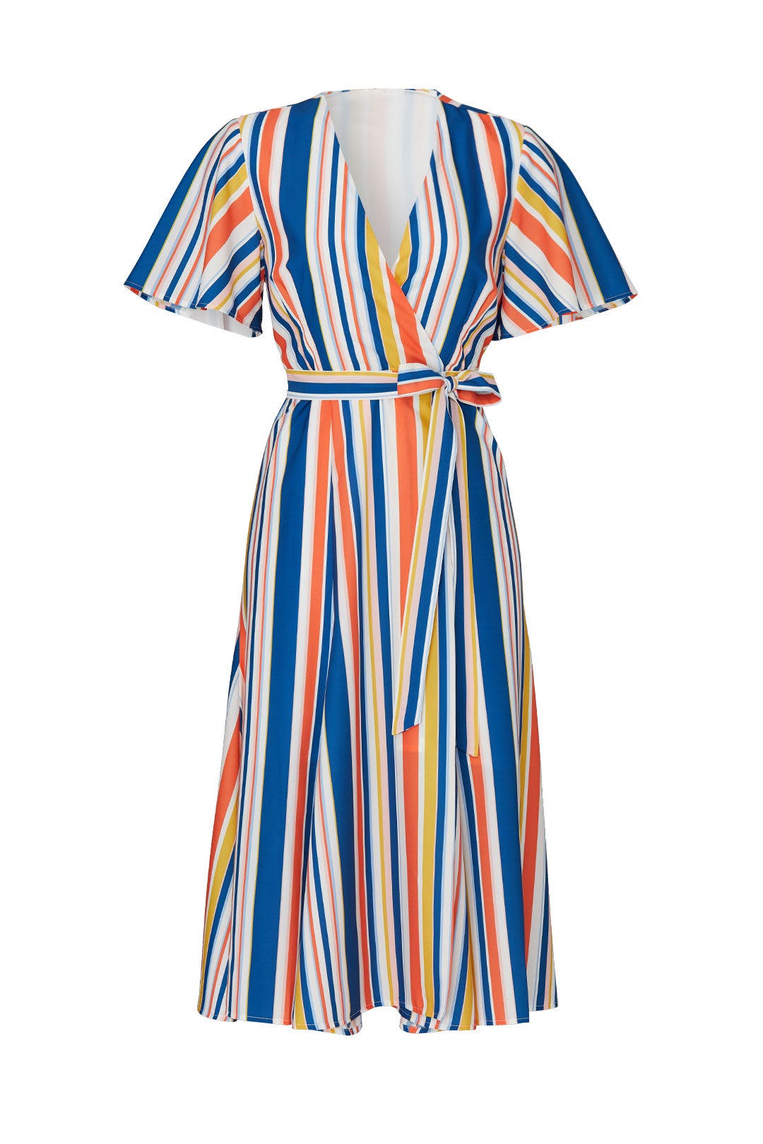 Riviera Stripe Wrap Dress by Slate & Willow 3