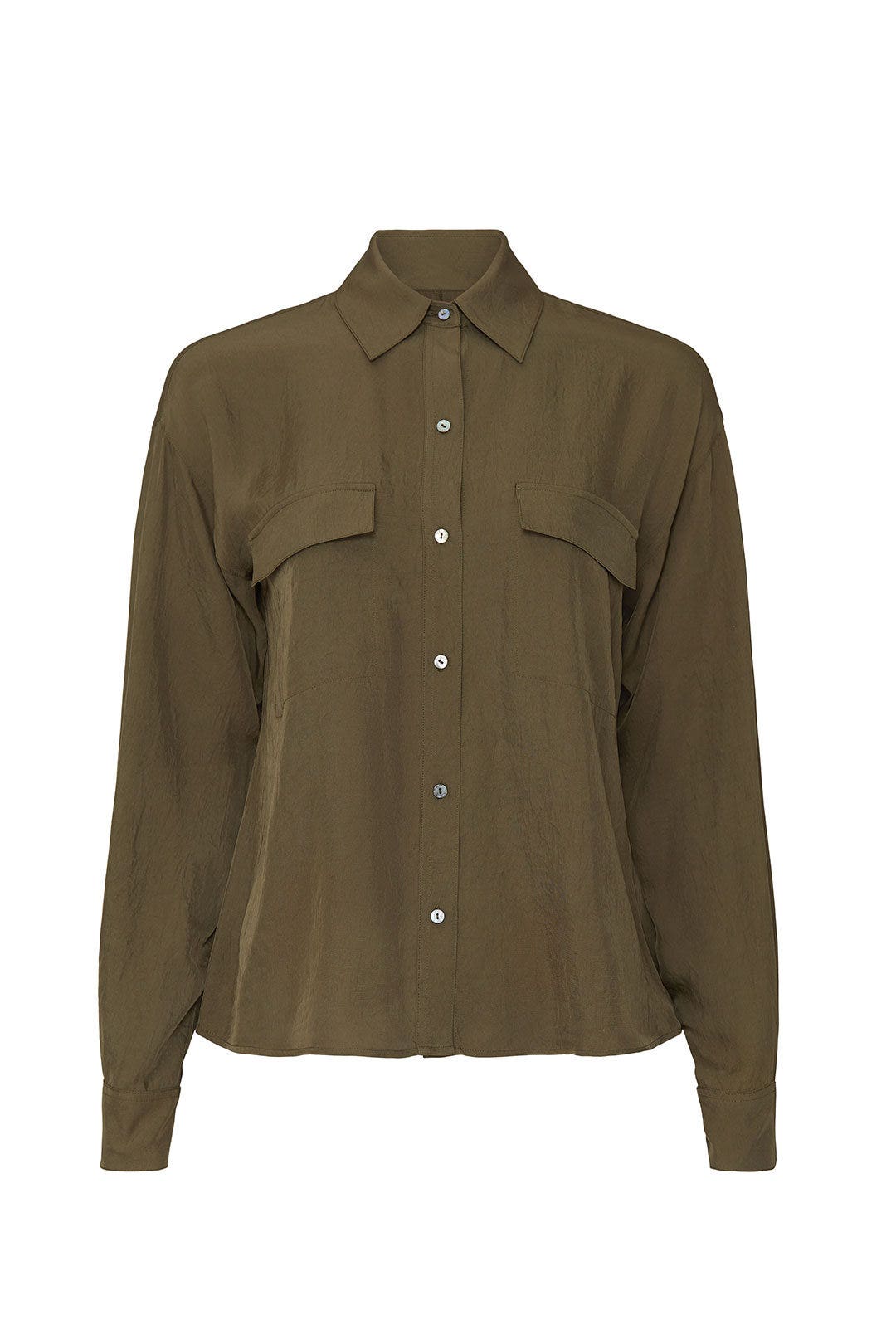 Boxy Utility Shirt by VINCE.