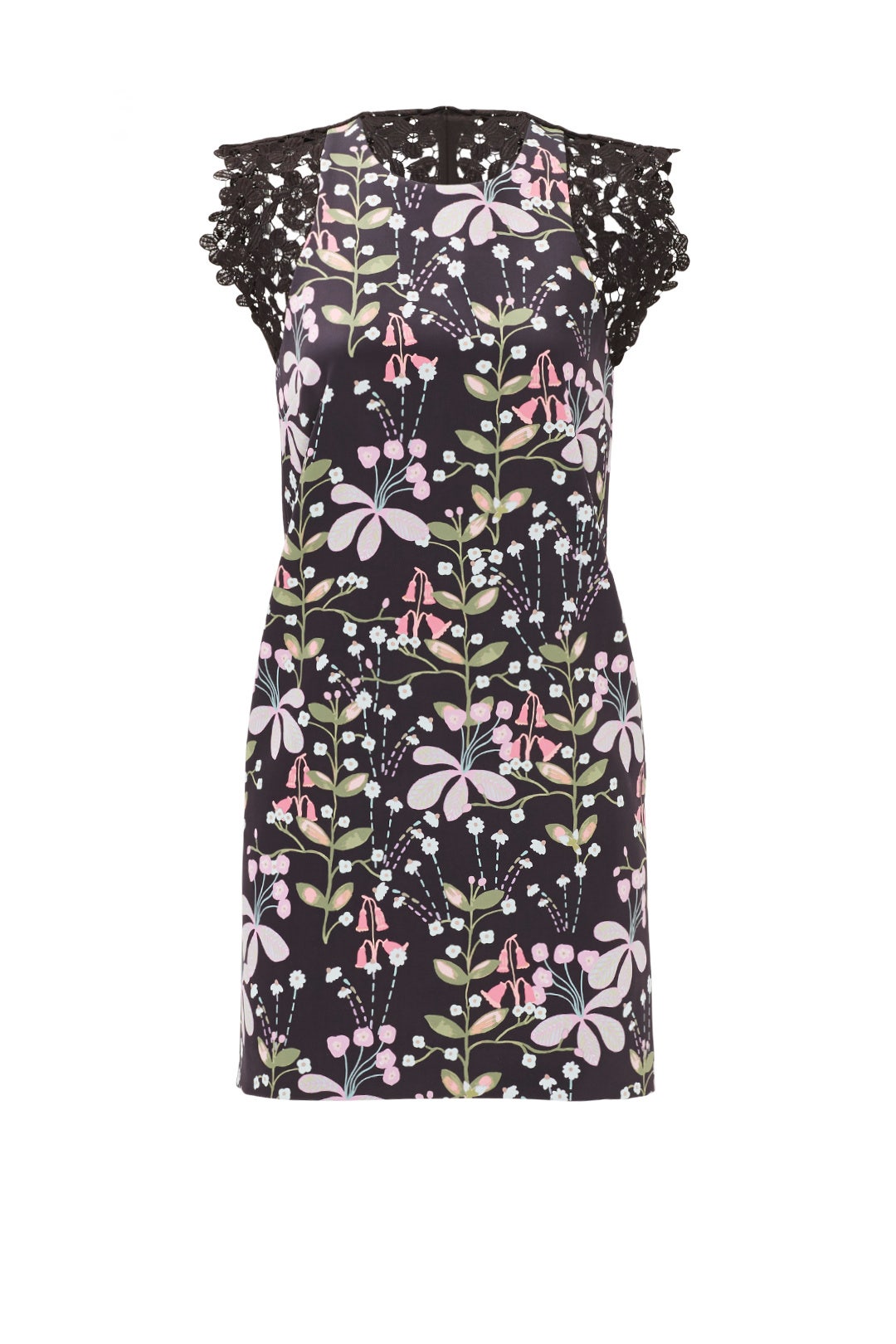 Dark Floral Garden Shift by Cynthia Rowley 3