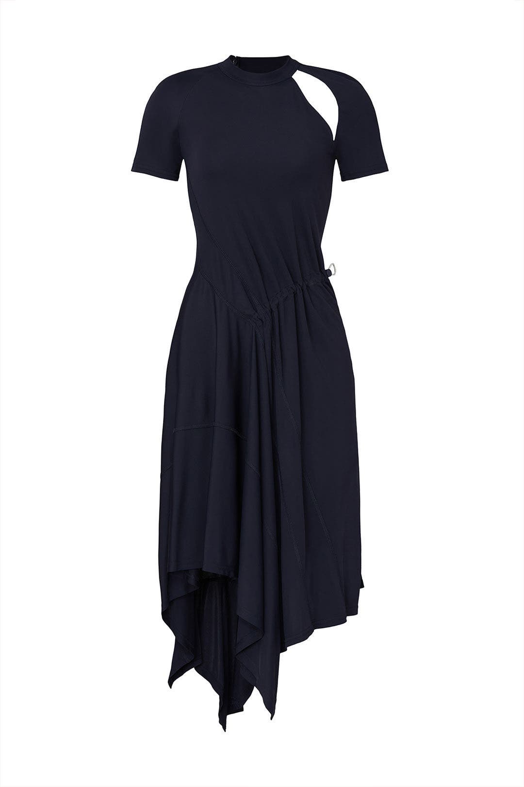 Navy Deconstructed Cycling Dress by Monse