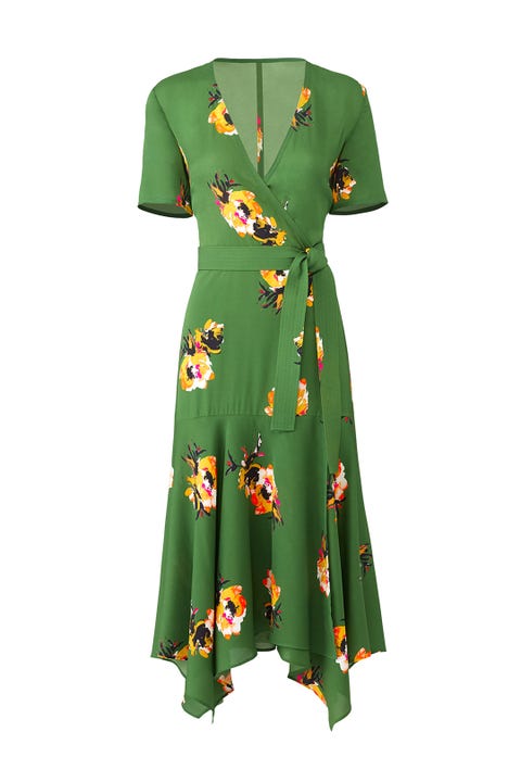 Cora Wrap Dress Khaki