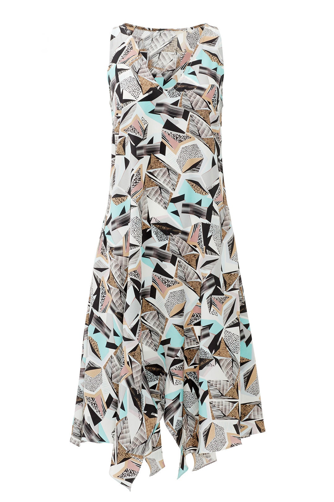 Geo Henley Dress by Hunter Bell