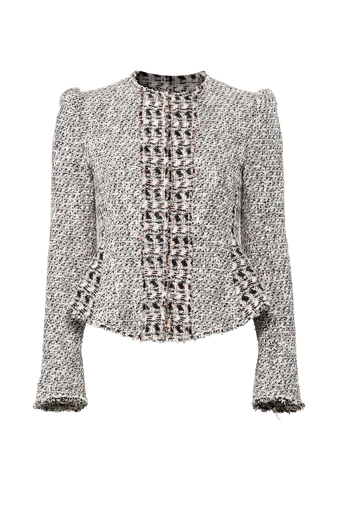 Grey Mix Tweed Jacket by Rebecca Taylor NYC 4