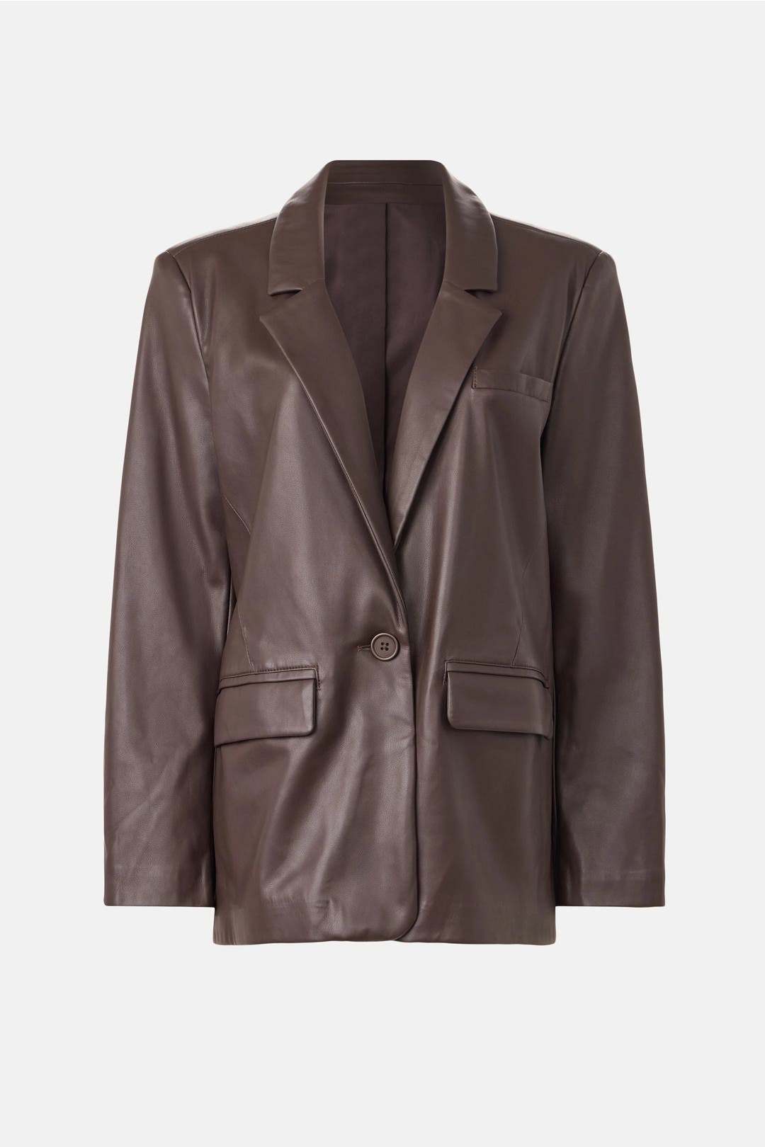 Vegan Leather Blazer by WEWOREWHAT | Rent the Runway