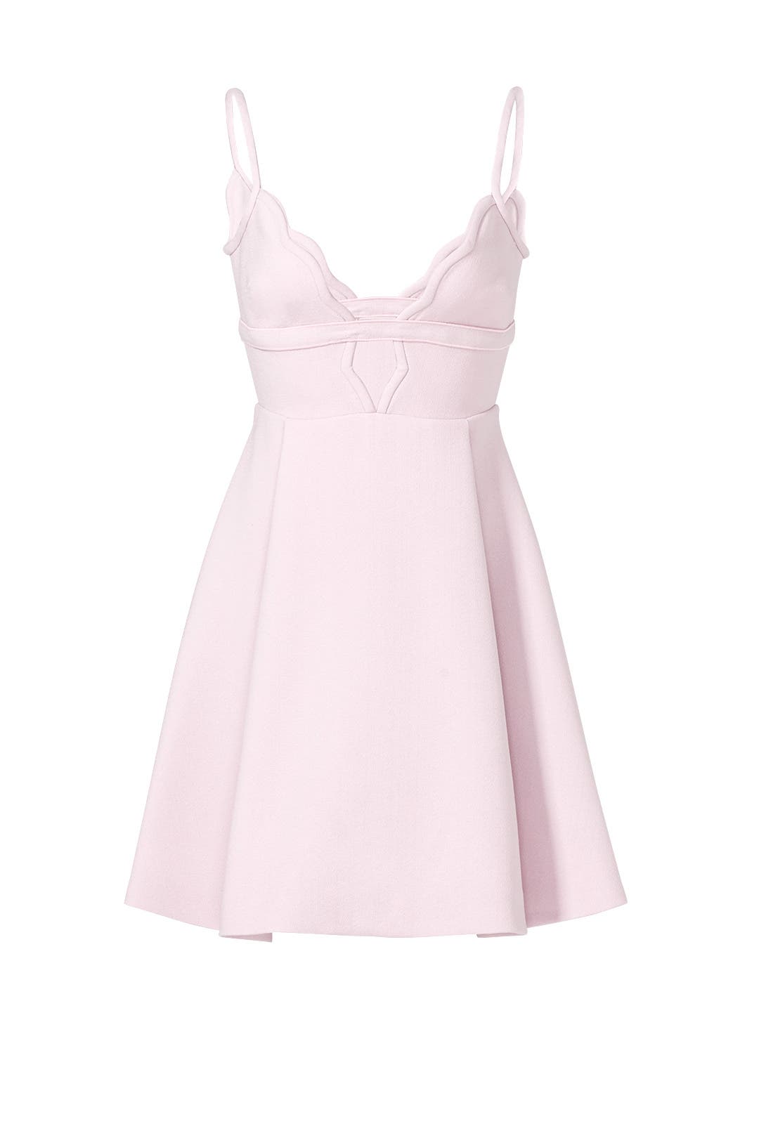 Pink Scallop Dress by Giambattista Valli for 277 Rent the Runway