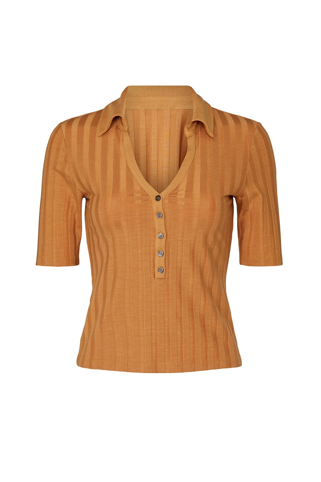 Terri Compact Ribbed Polo by SIMKHAI