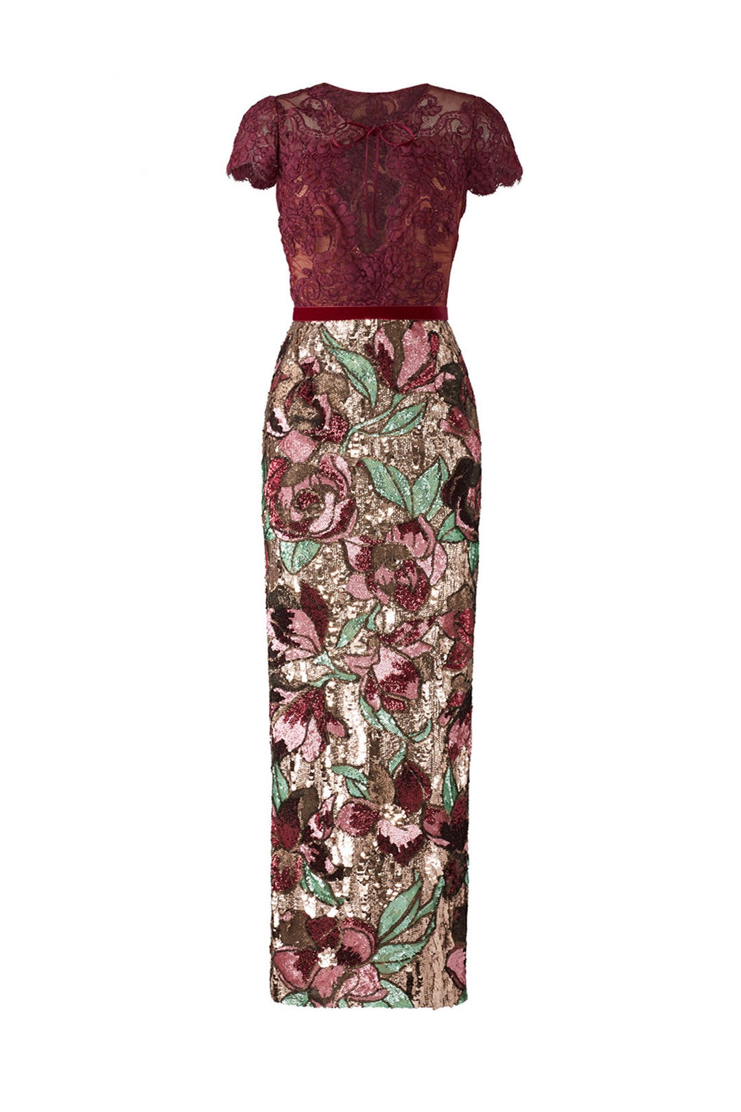 Artwork Sequin Dress by Marchesa Notte 3