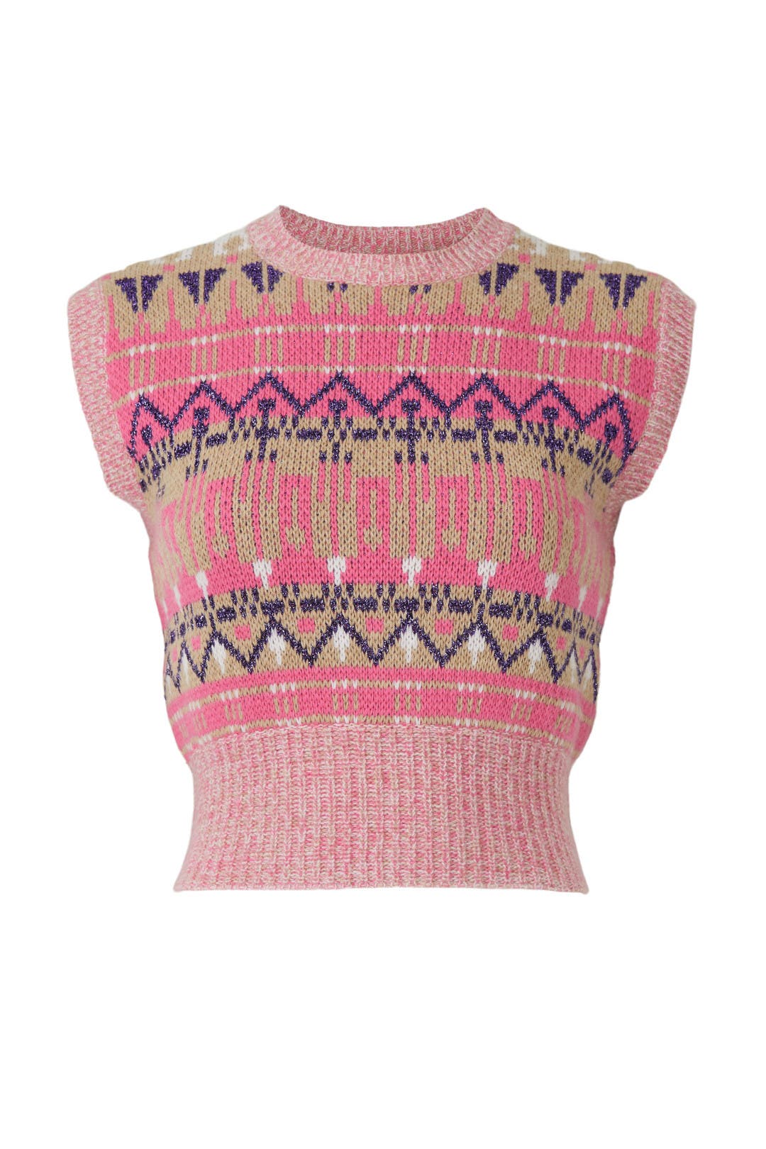 pois knit vest ピンク pois knit vest ピンク WOMEN'S KNIT VEST - Onitsuka Tiger