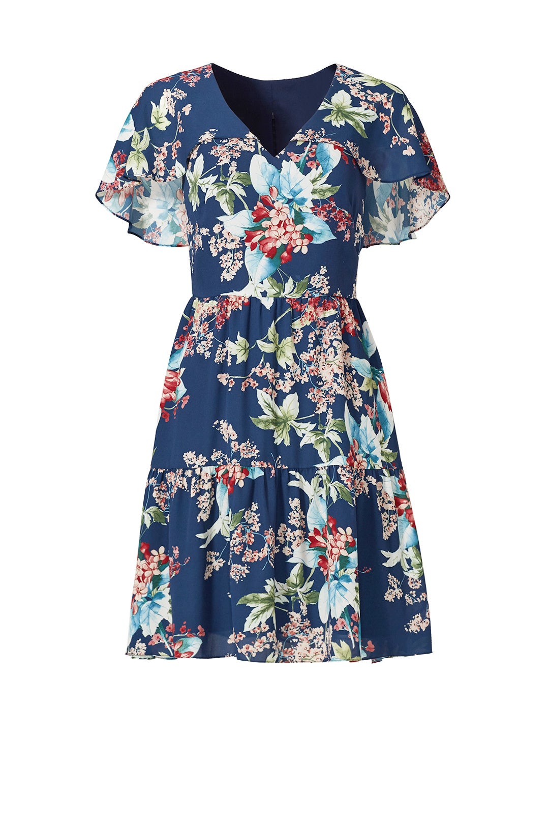 Blue Flower Print Dress by Slate & Willow 3