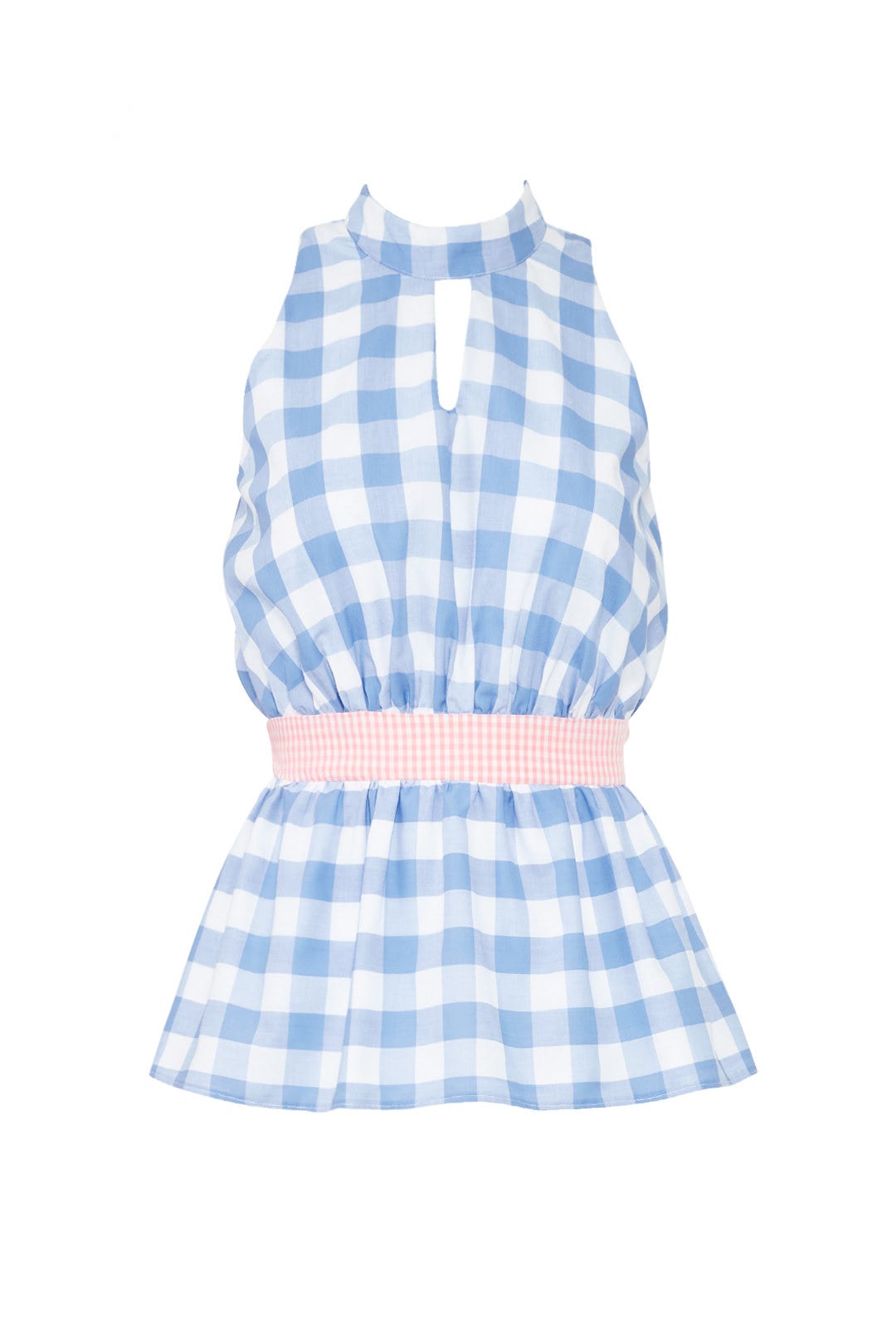 Blue Gingham Yael Top by Viva Aviva 3