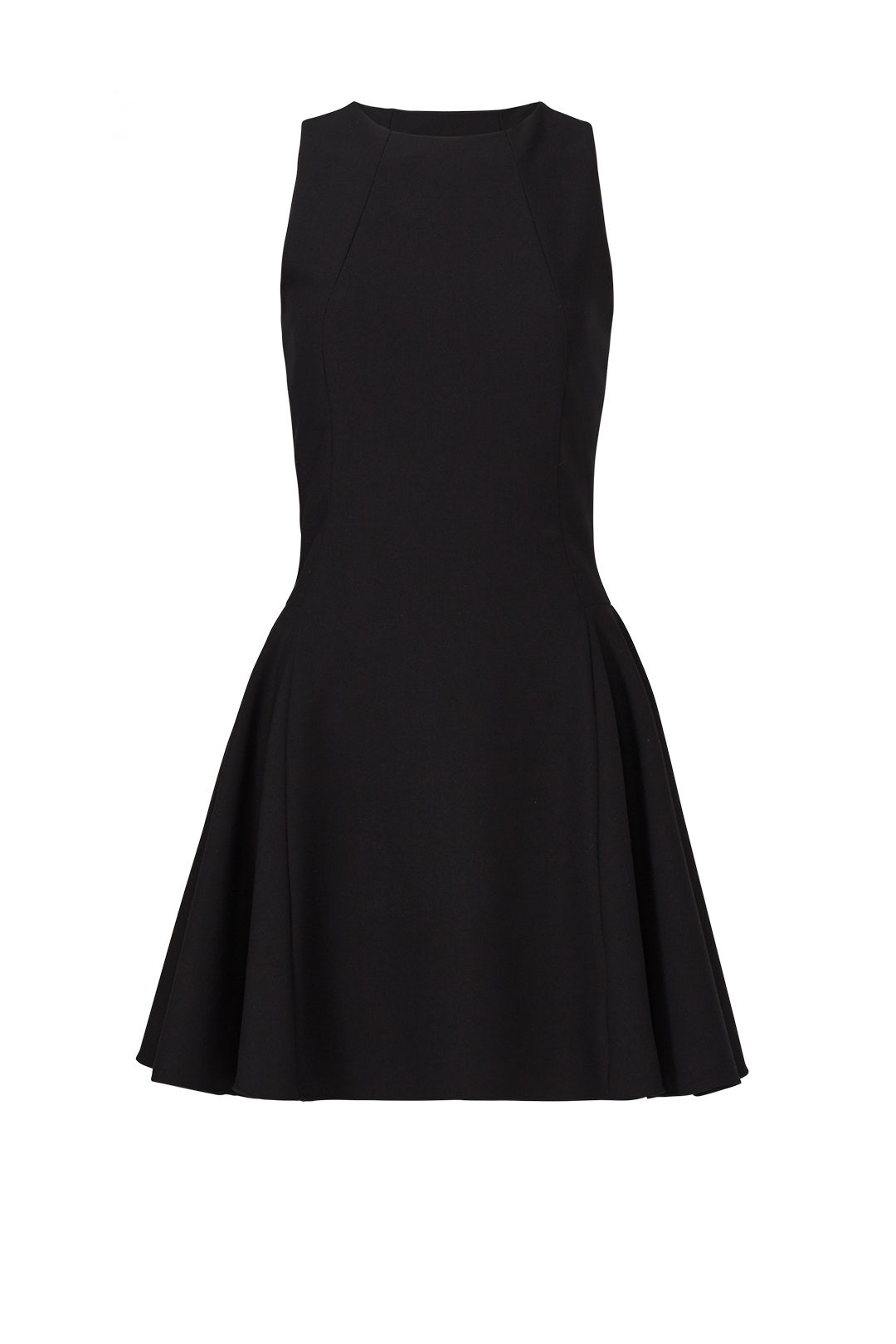 Black Crepe Cut Dress by HALSTON