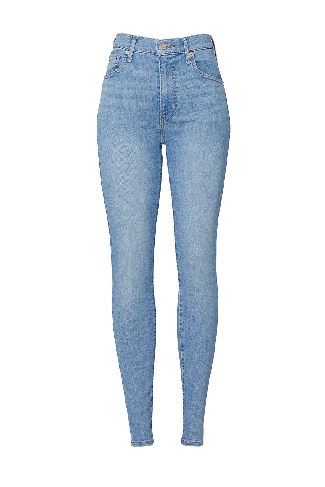 Light Blue Mile High Super Skinny Jeans by Levi's 4