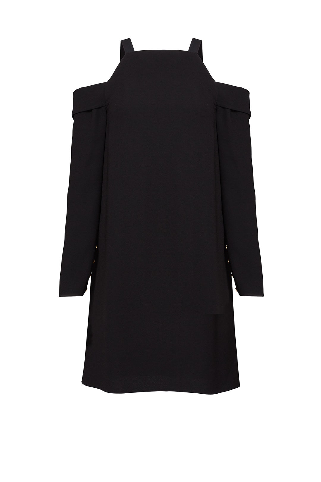 Black Off Shoulder Halter Dress by Tibi 3