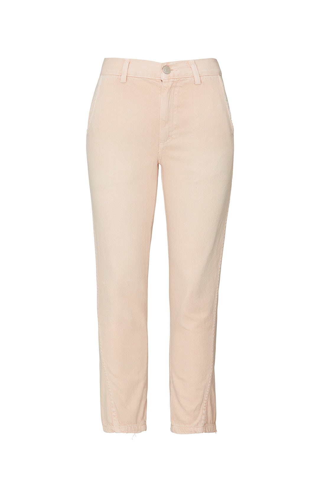 Pale Pink Slouch Trousers by AMO