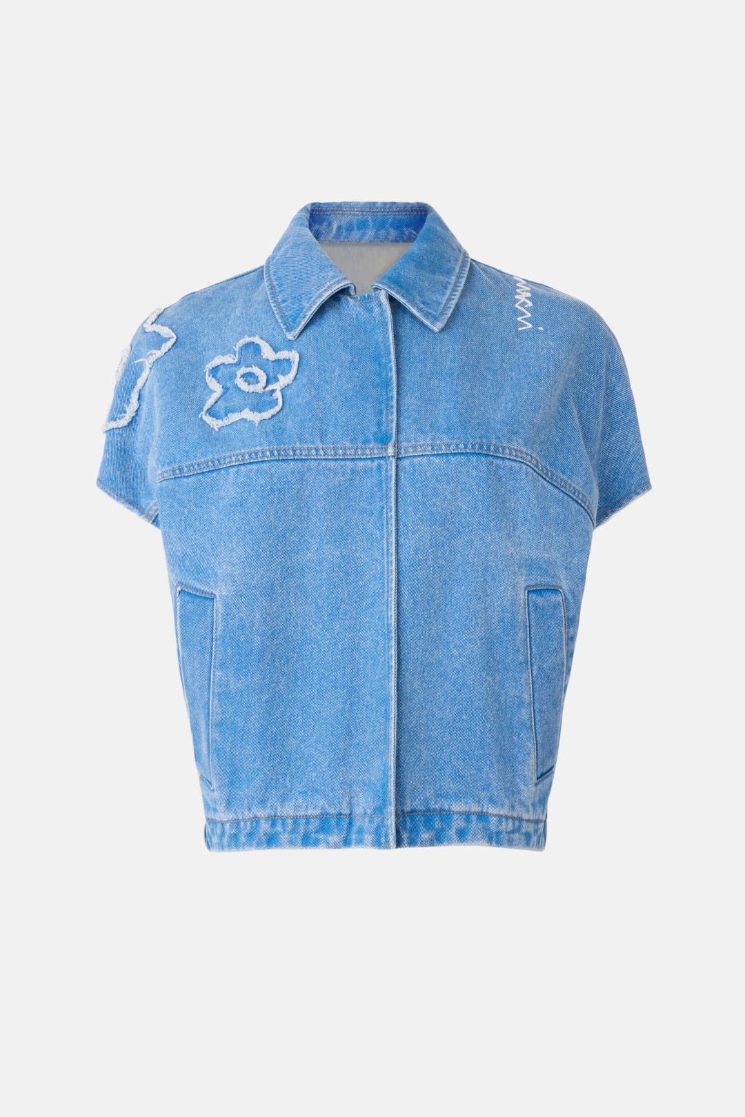 【送料&関税込】Marni Denim Vest Light Blue Denim Vest With Patch Details by Marni | Rent the