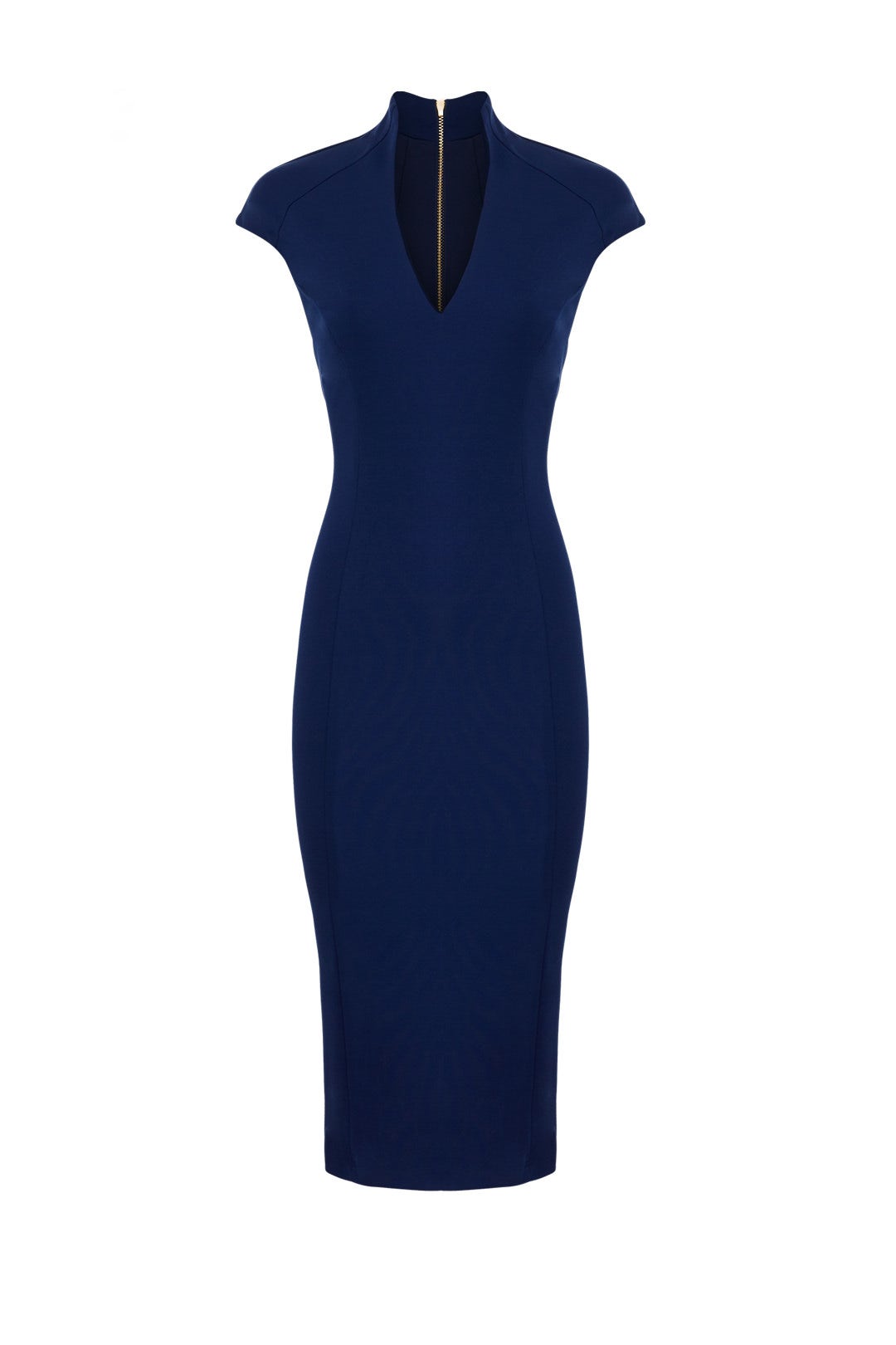 Navy Collared Sheath by Alexia Admor