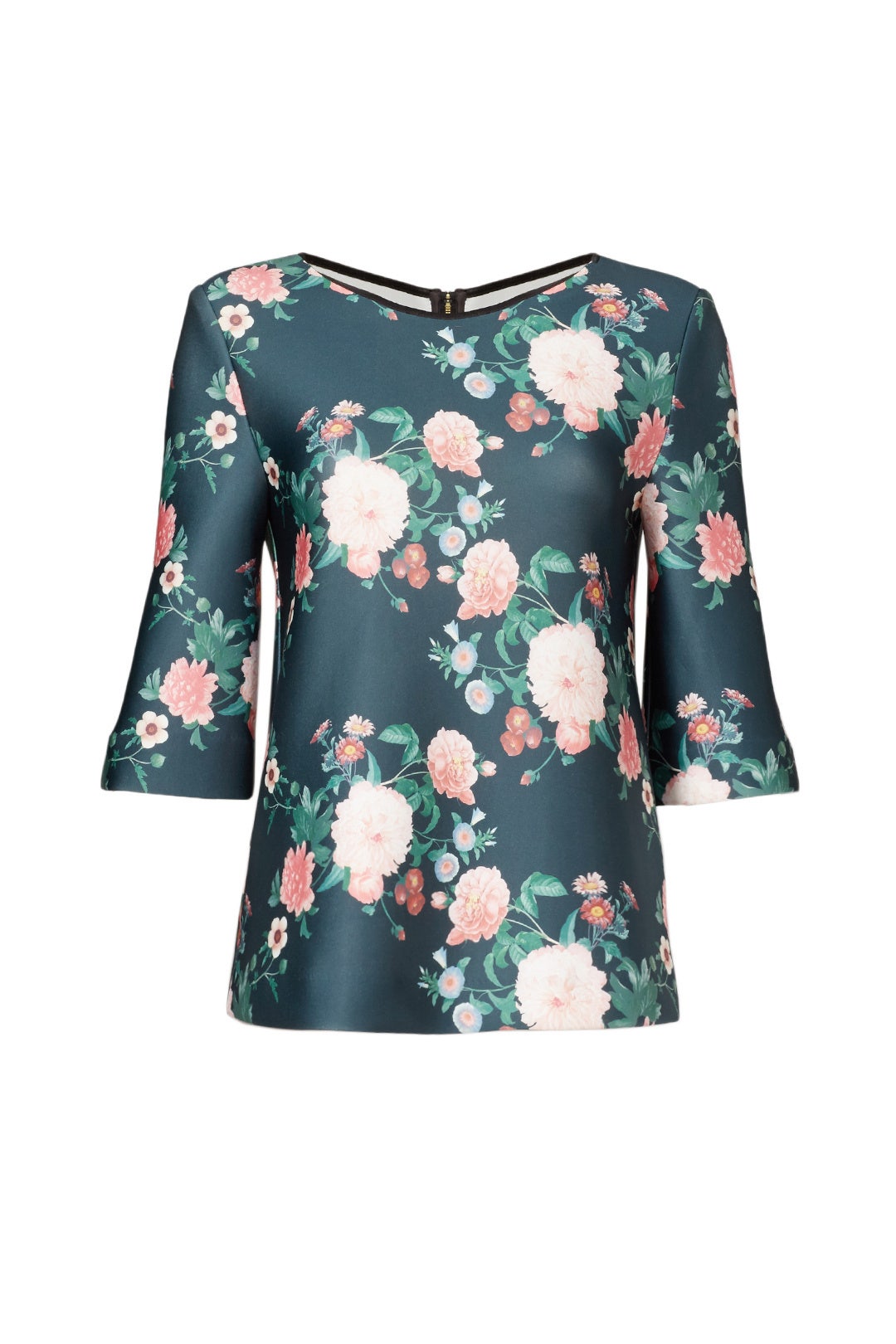 Dark Floral Top by ERIN erin fetherston