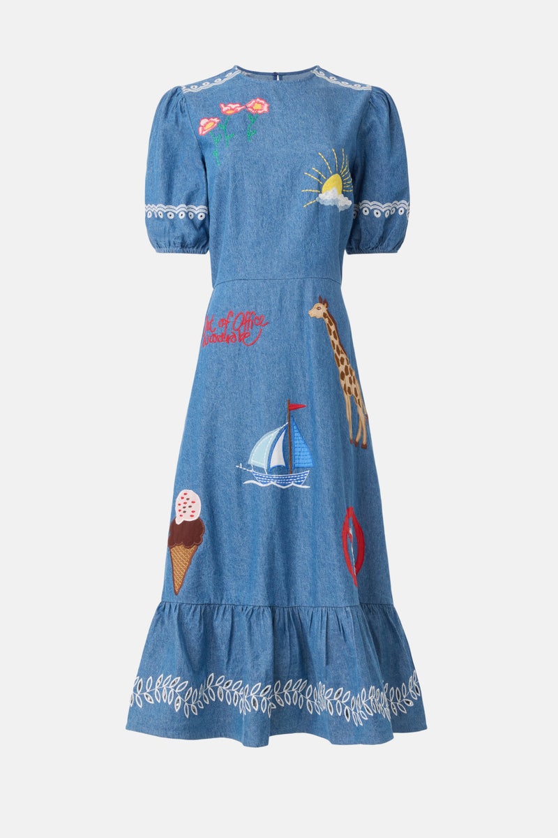 Out of Office Embroidered Midi by Stella Nova - Photo 4