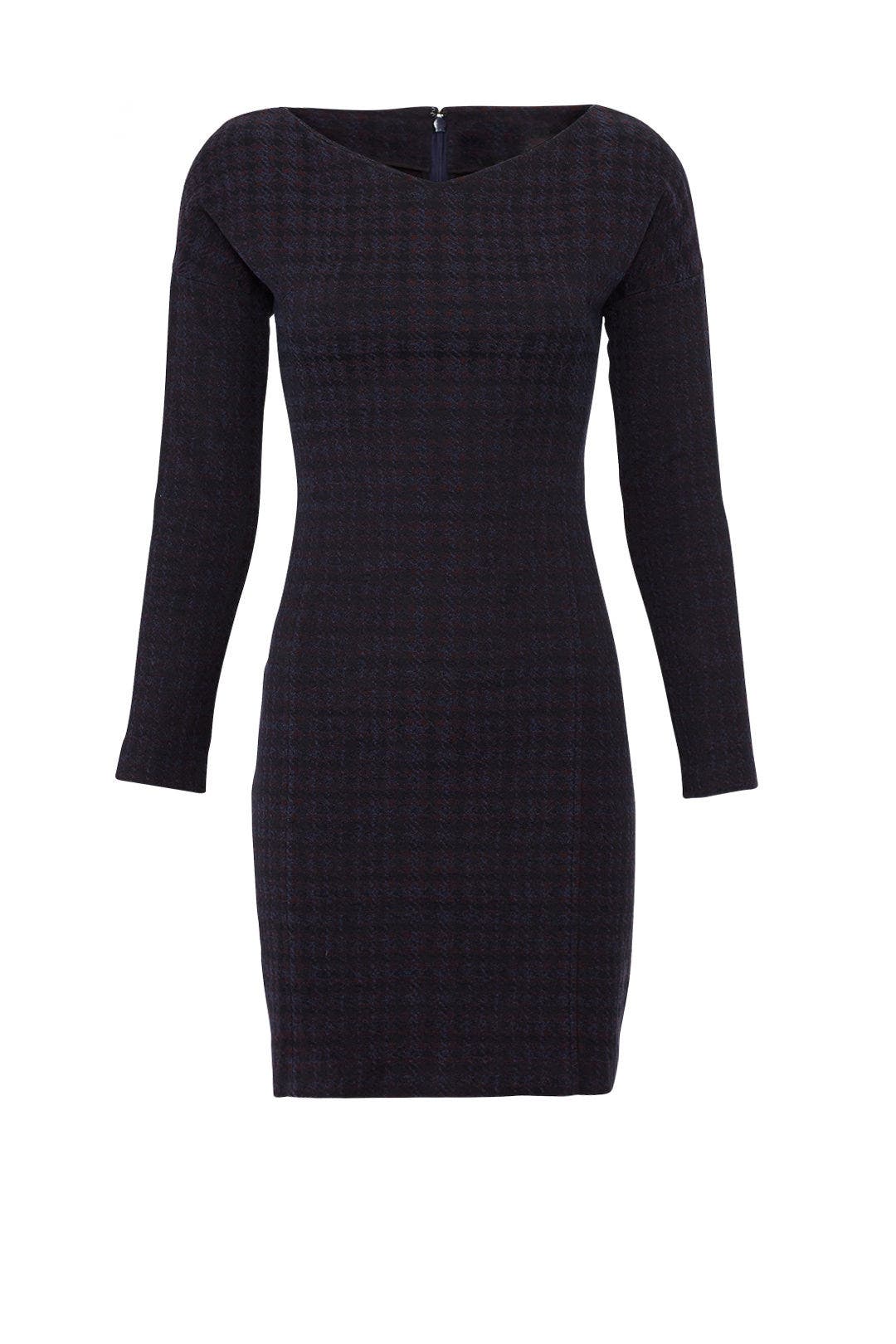 Red Plaid Dress by Theory
