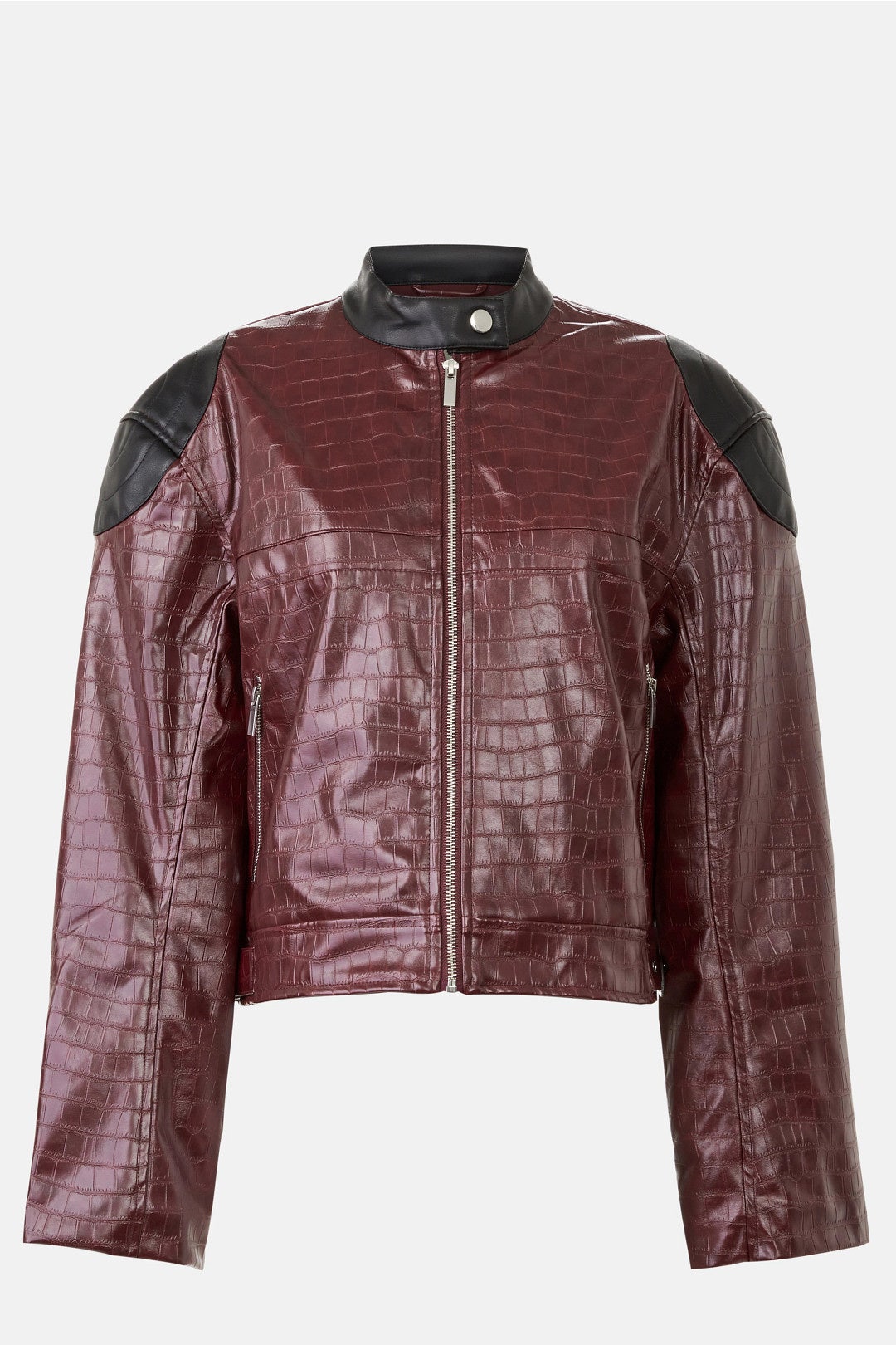 Cropped Biker Jacket by WEWOREWHAT 4