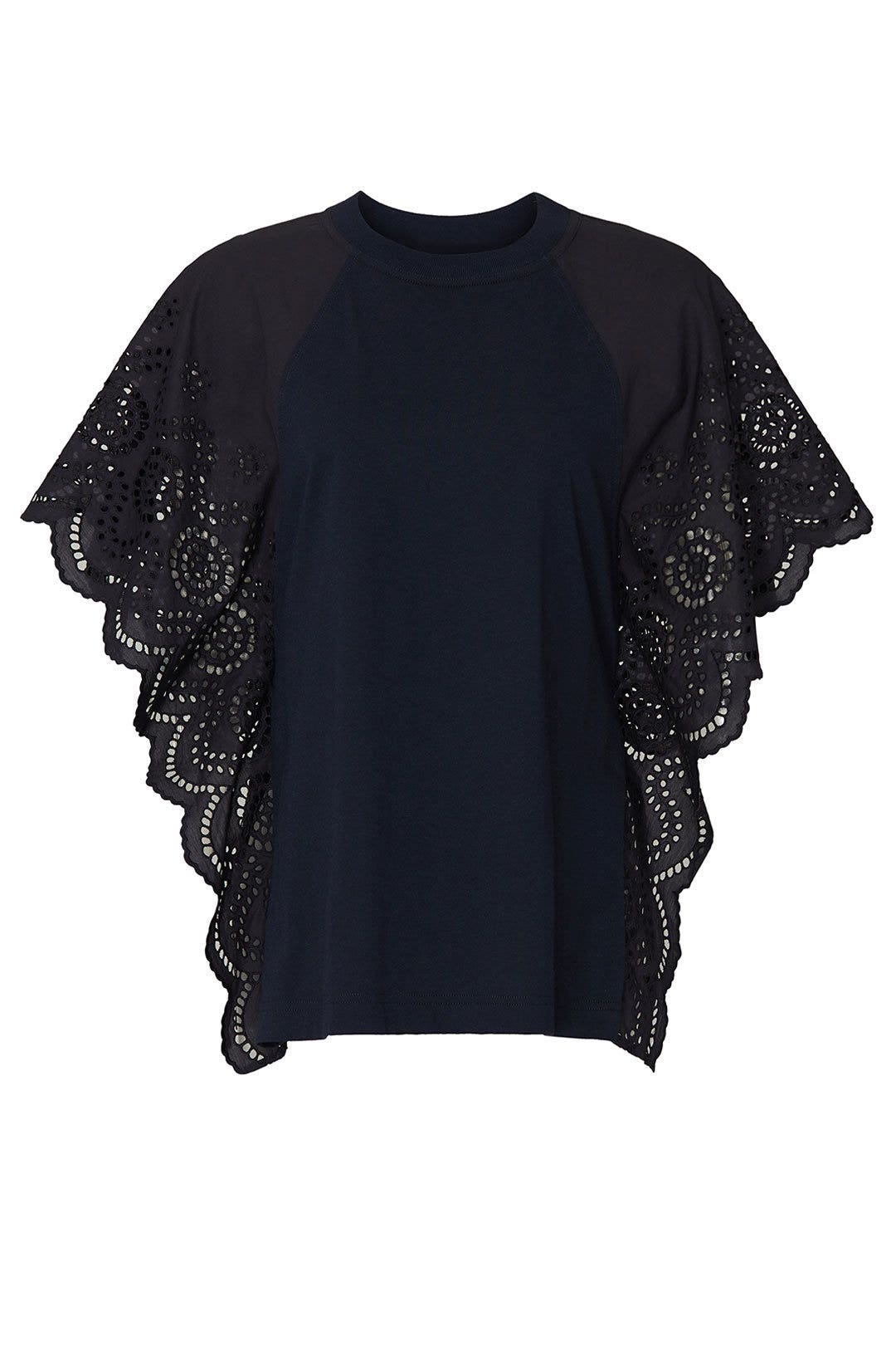 Multi Eyelet Top by Cedric Charlier