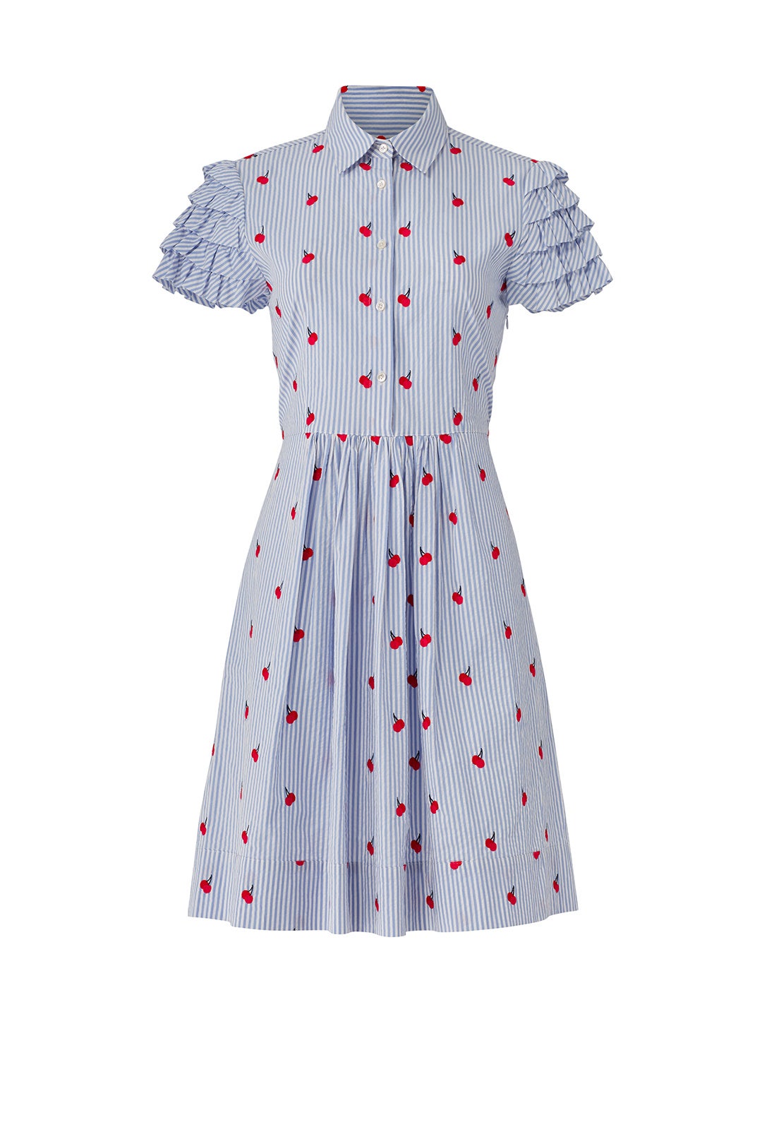 Cherry Orchard Ruffle Shirtdress by Draper James 3