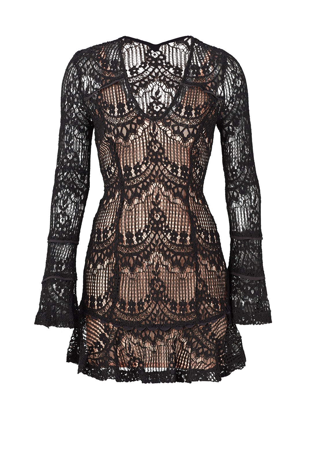 Black Scallop Lace Dress by Nicholas 3