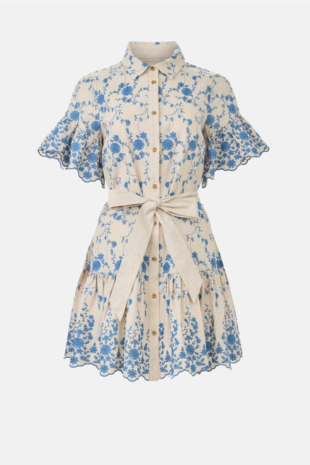 Lima Floral Embroidered Mini Dress by Shoshanna 4