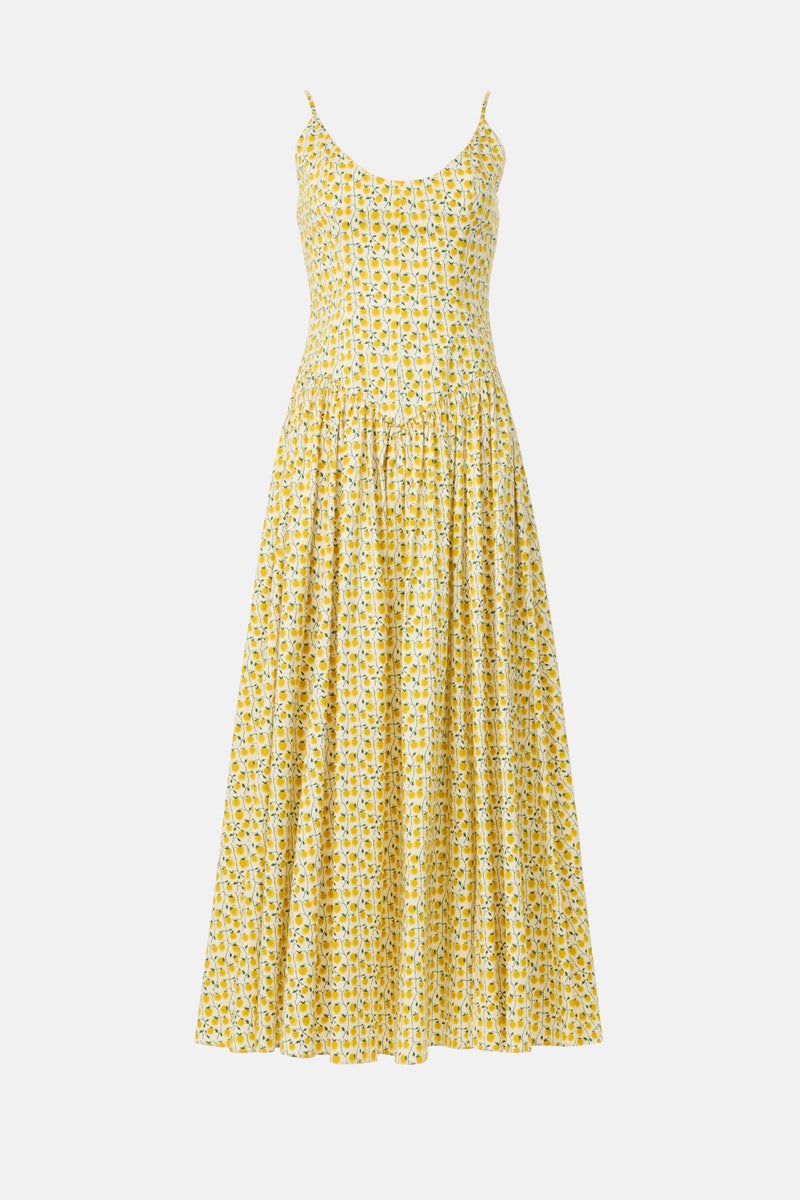 Yellow Dena Dress by Staud - Photo 4