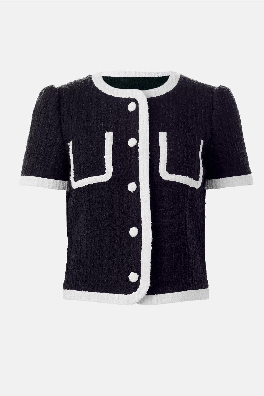 Puff Patch Pocket Contrast Top by CeCe 4