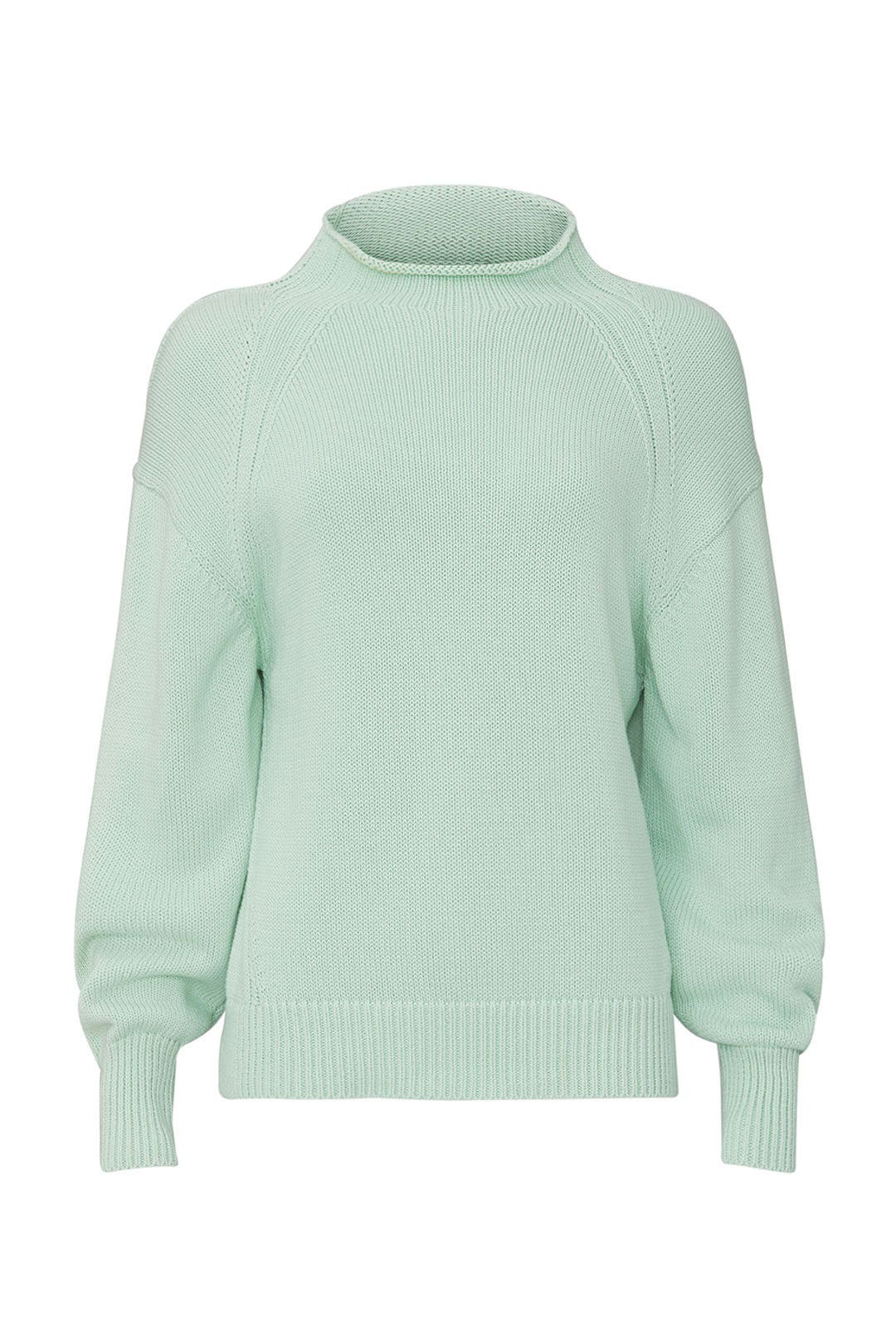 Mint Transfer Stitch Sweater by 525 America