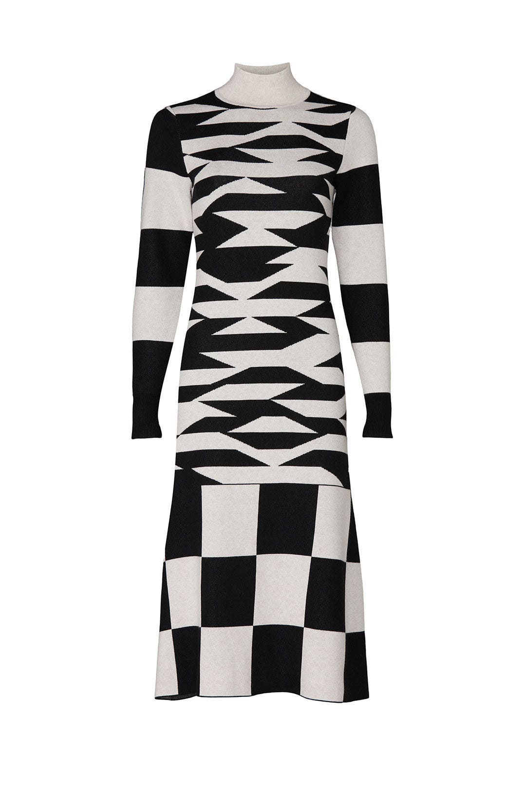 Abstract Geo Sweater Dress by Louna 4
