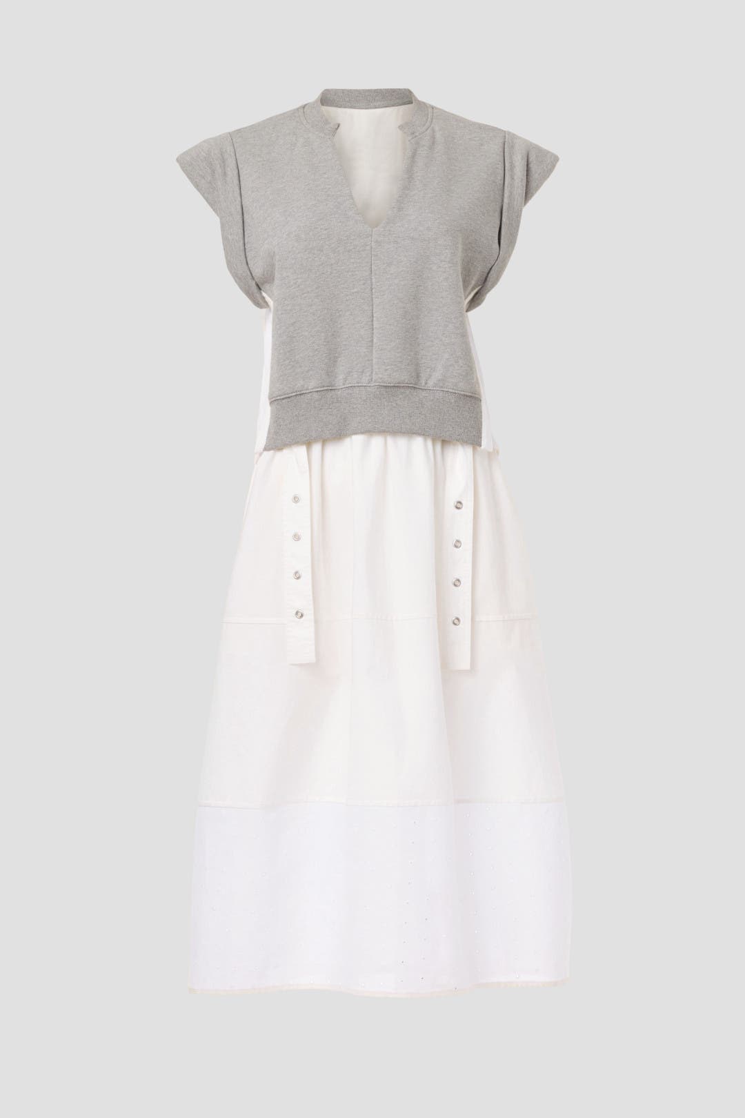 Combo Tiered Sweatshirt Midi Dress by 3.1 Phillip Lim | Rent