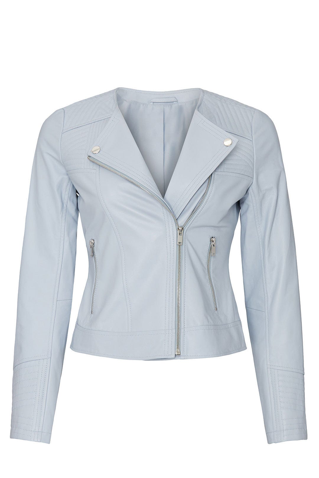 Blue Moto Jacket by Slate & Willow 4