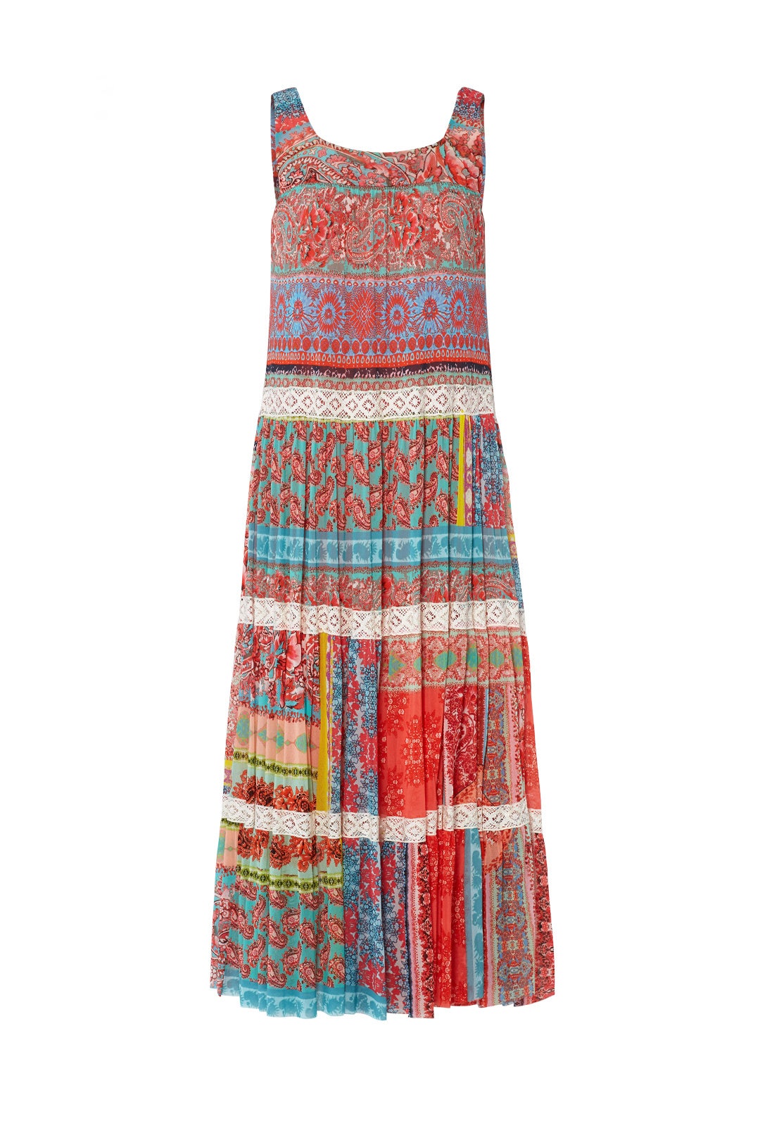 Paisley Patchwork Dress by Fuzzi
