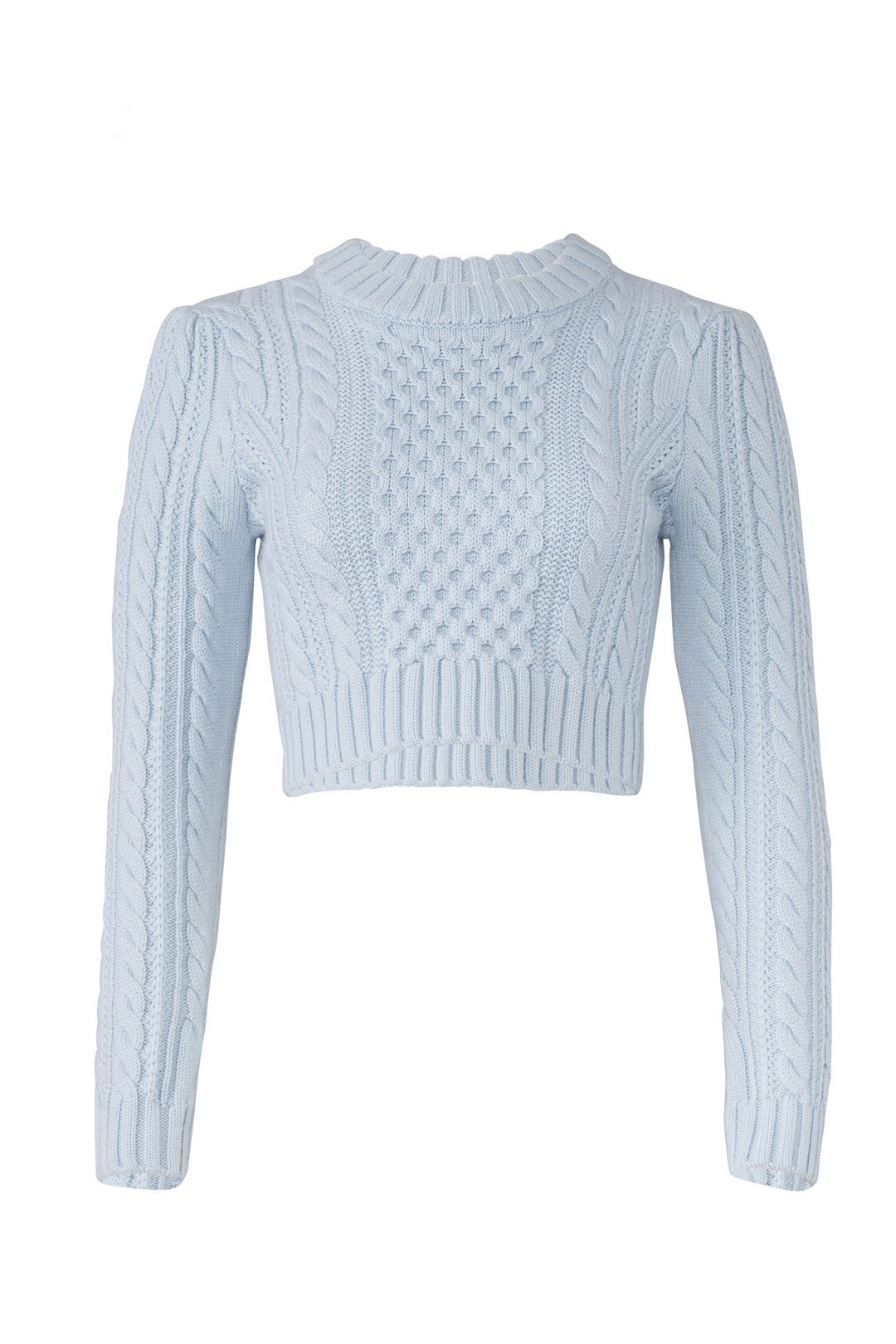Cropped Cable Sweater by Milly 4