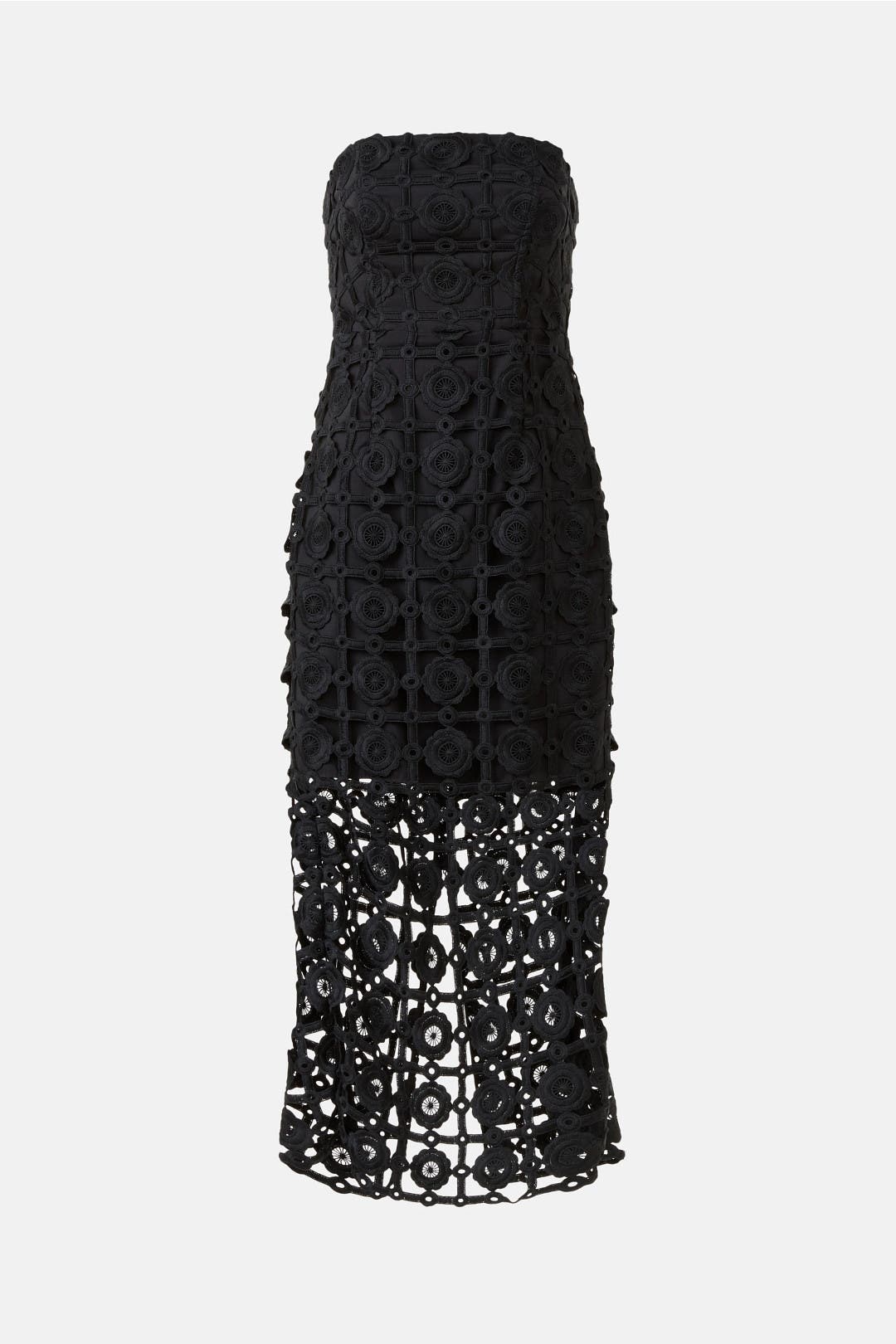 Black Kait Tile Lace Dress by Milly | Rent the Runway