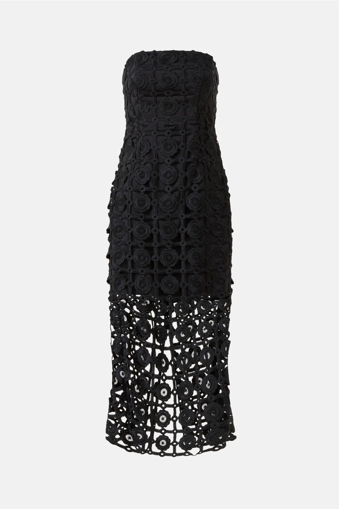midi white dress lace Lucy Paris - Marseline Midi Dress main image 0