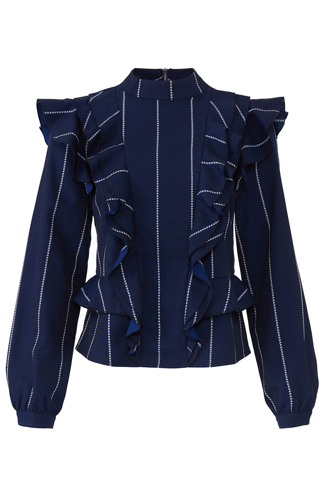 Stripe Printed Ruffle Top by Scotch & Soda