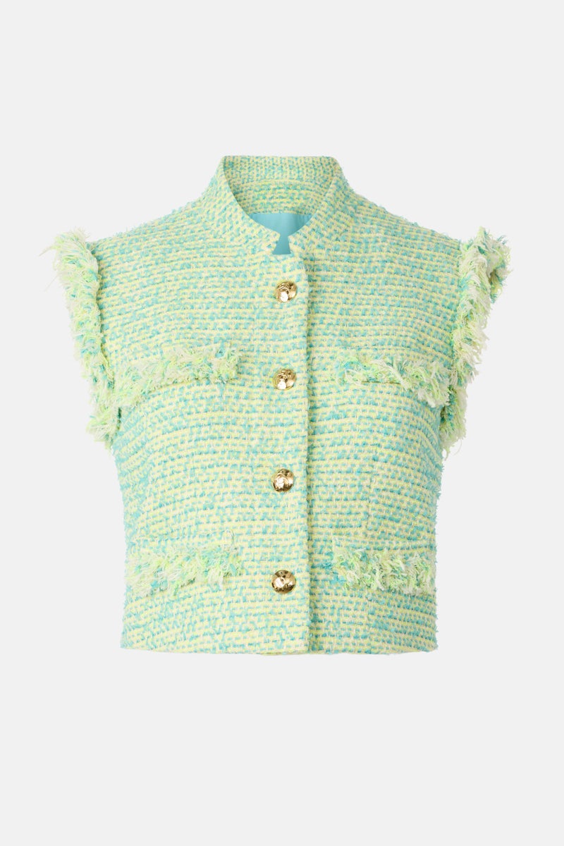 Lola Tweed Sleeveless Jacket by Derek Lam 10 Crosby - Photo 4