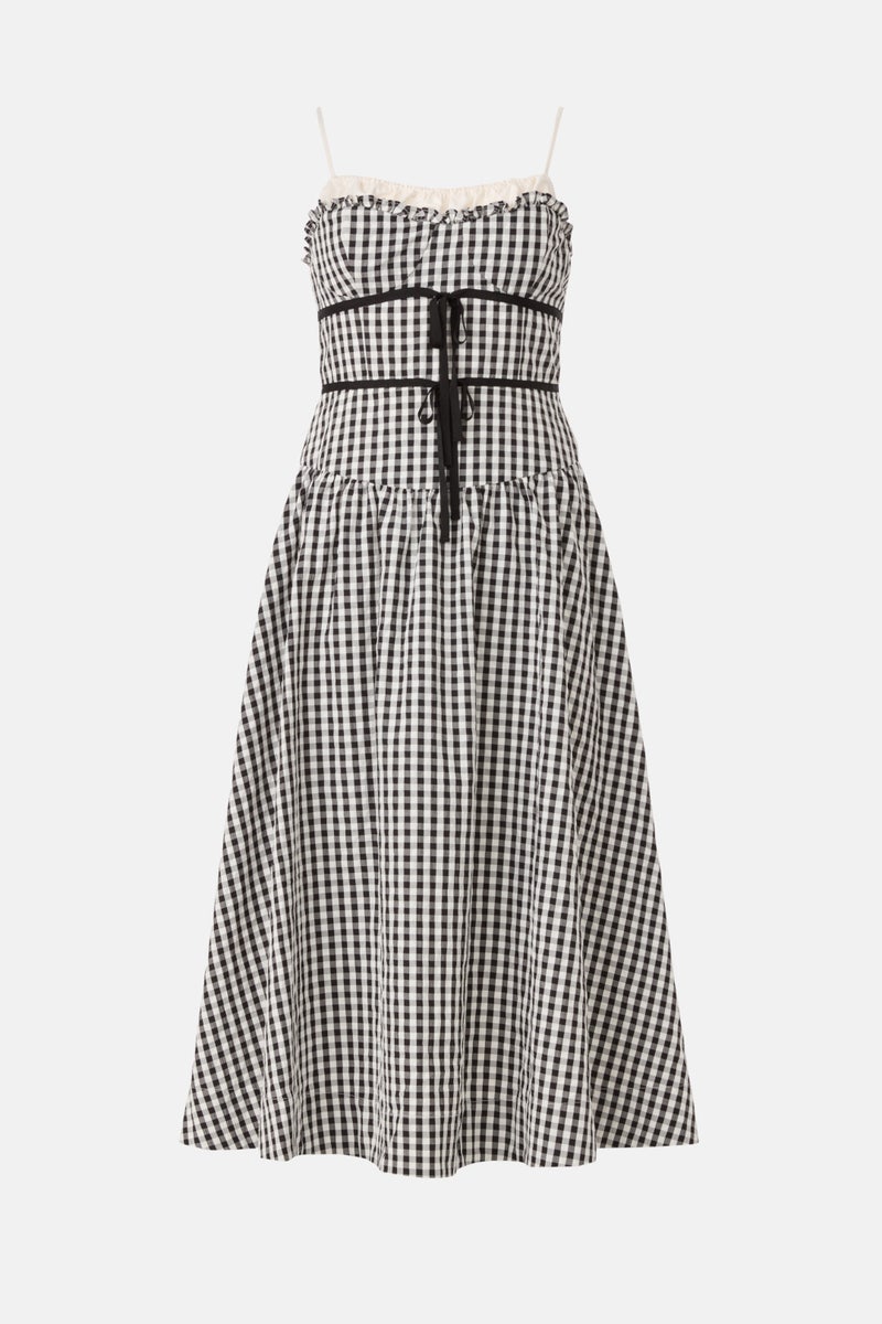 Georgia Gingham Midi Dress by For Love and Lemons - Photo 4