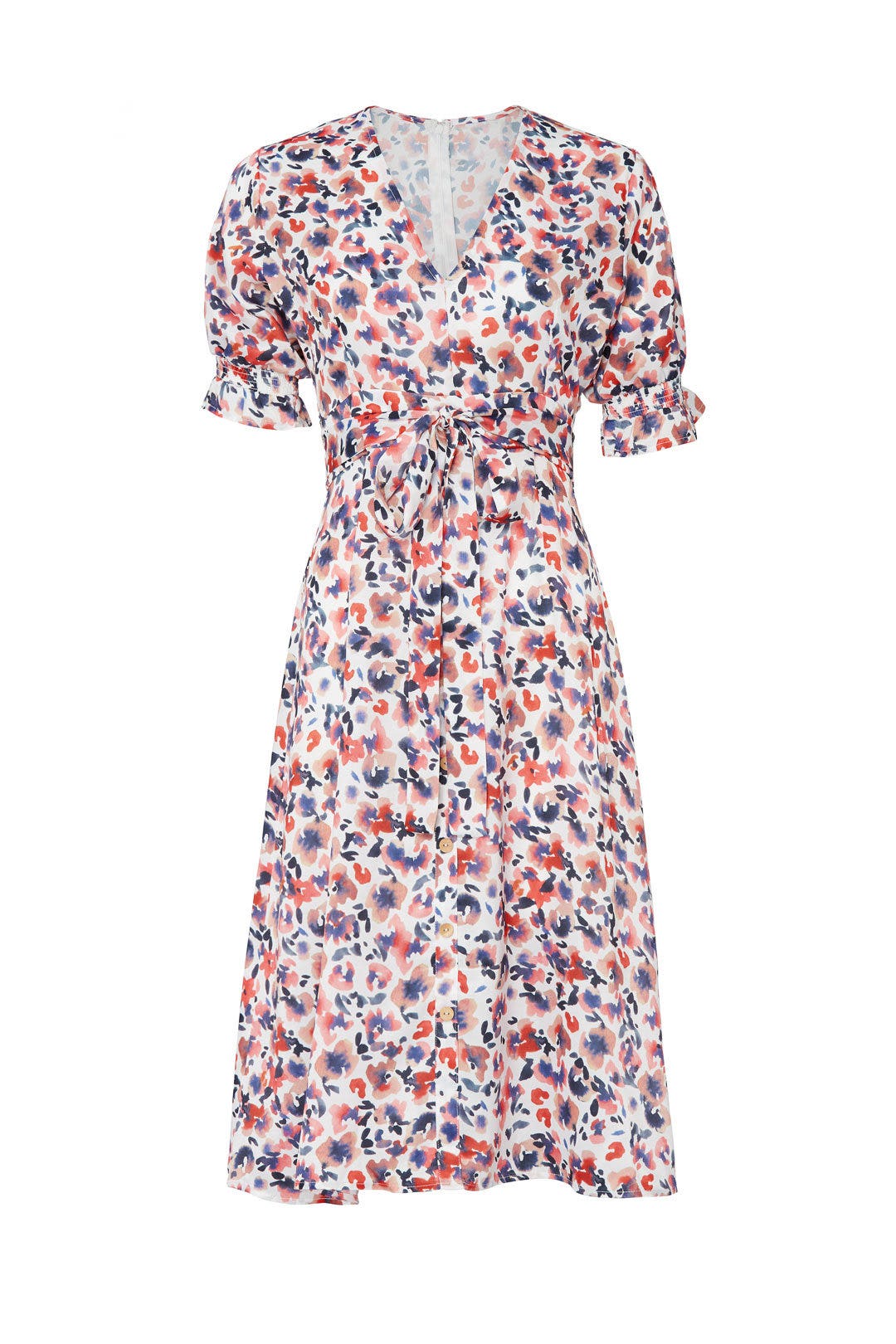 Puff Sleeve Midi Dress by Slate & Willow