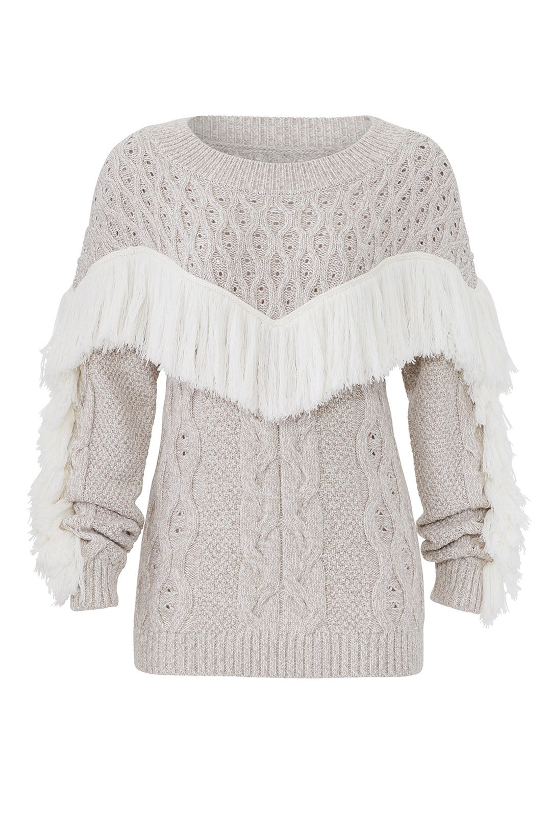 Ulla Fringe Sweater by AMUR 3