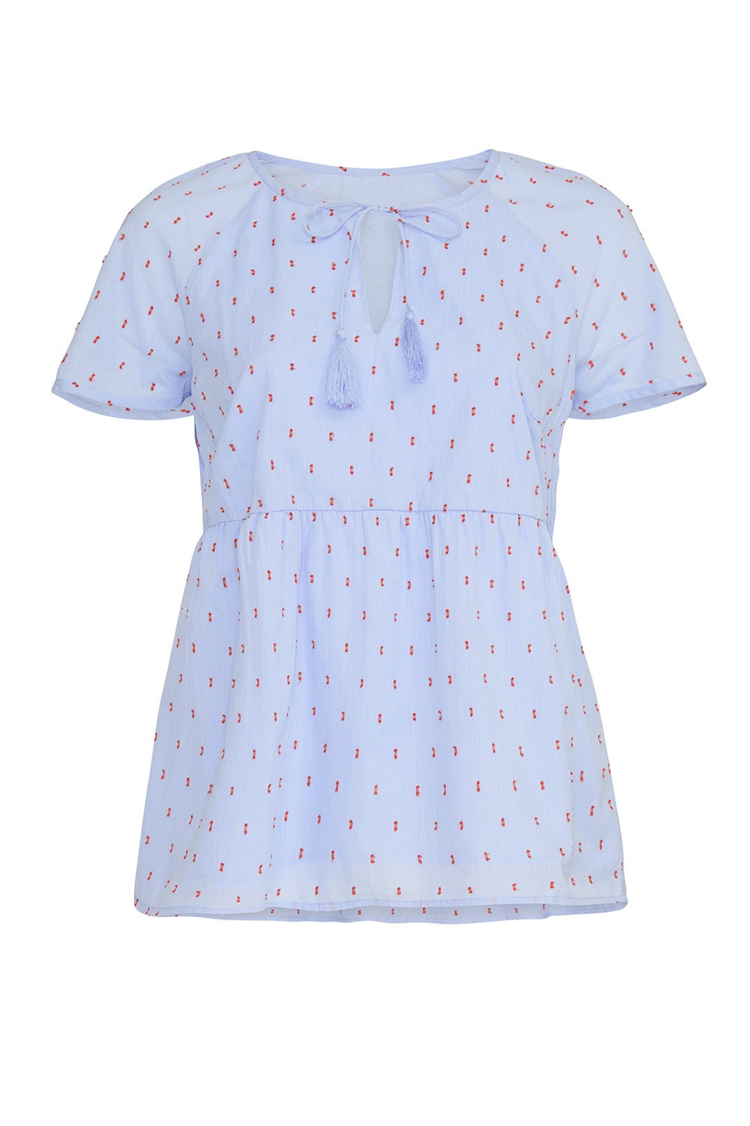 Embroidered Tie Top by JUNAROSE